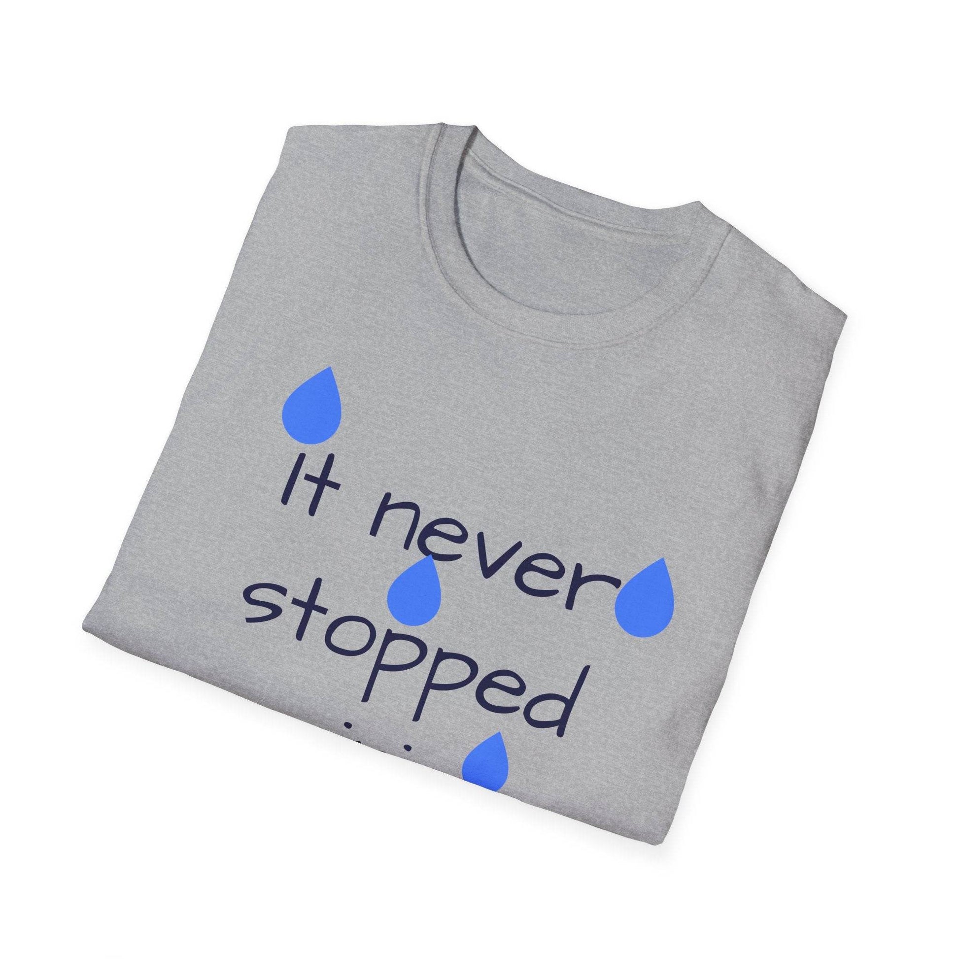 Inspirational Unisex Softstyle T-Shirt - 'Umbrella' Motivational Design - The Dreamer's Bookshop.