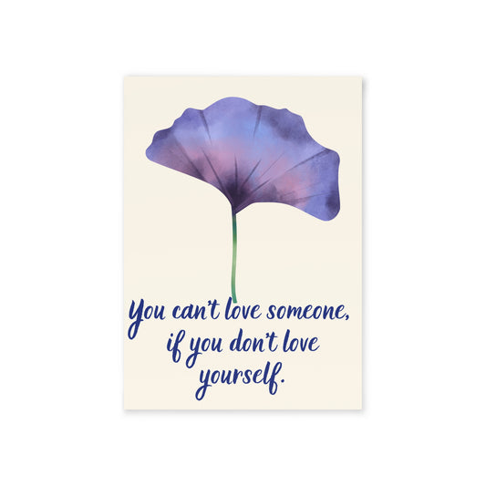 The Dreamer's Bookshop - Love Yourself Card "You Can't Love" - The Dreamer's Bookshop.