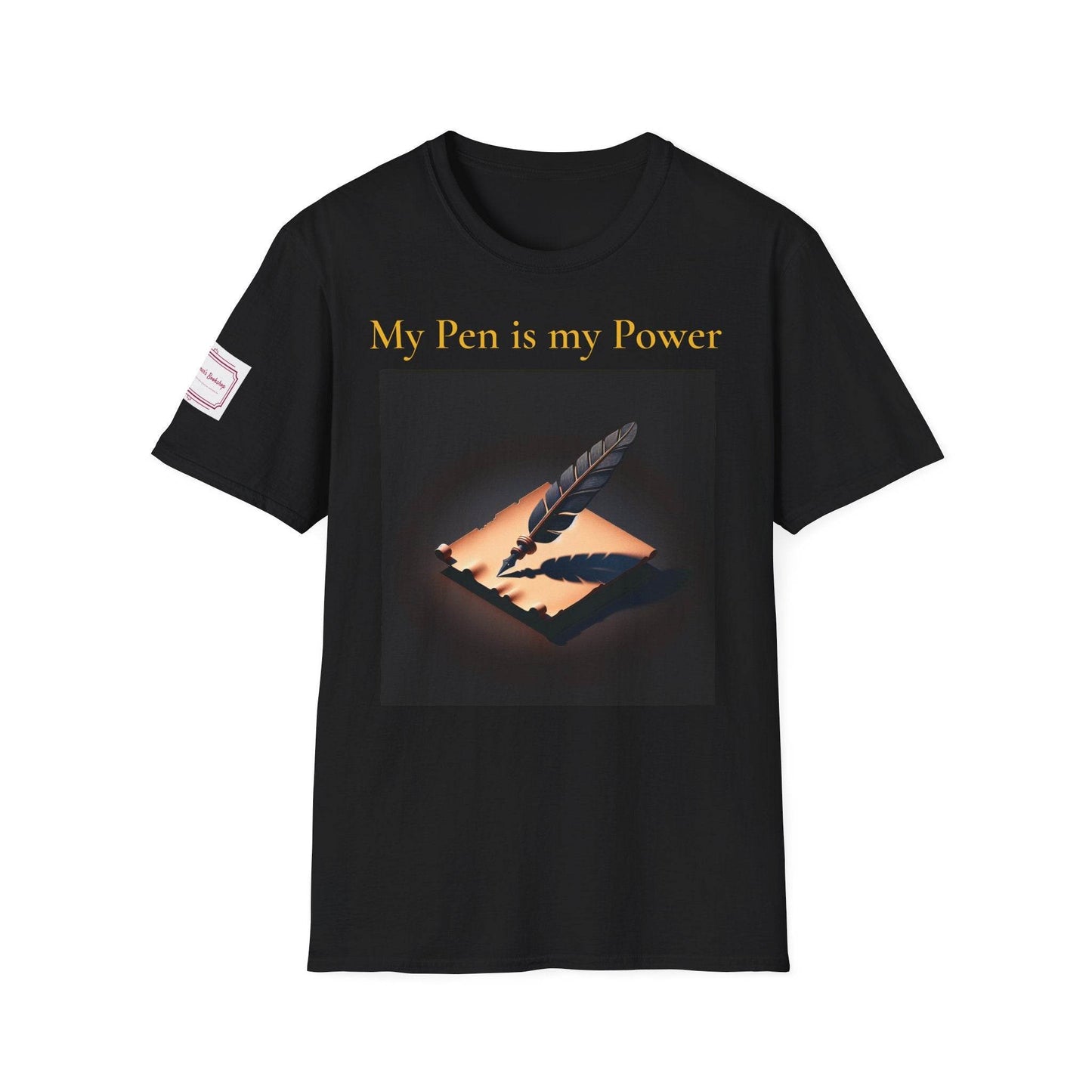 Inspirational Unisex Softstyle T-Shirt - 'My Pen' Motivational Design - The Dreamer's Bookshop.