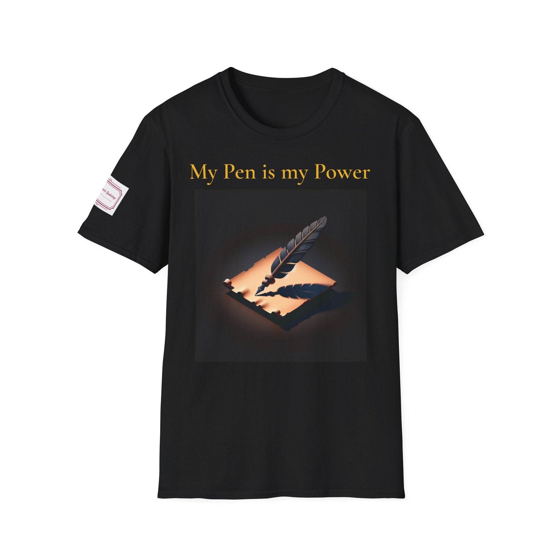 Inspirational Unisex Softstyle T-Shirt - 'My Pen' Motivational Design - The Dreamer's Bookshop.