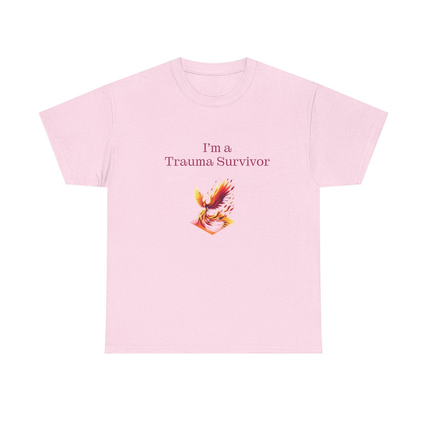Trauma Survivor Unisex Heavy Cotton Tee - Empowering Apparel for Health Awareness - The Dreamer's Bookshop.