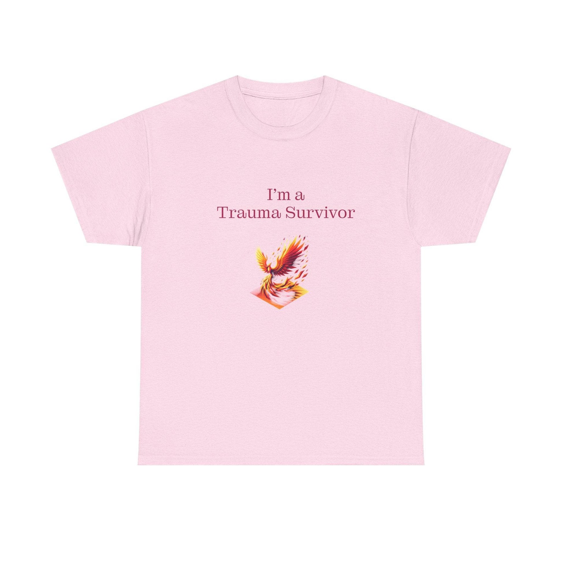 Trauma Survivor Unisex Heavy Cotton Tee - Empowering Apparel for Health Awareness - The Dreamer's Bookshop.