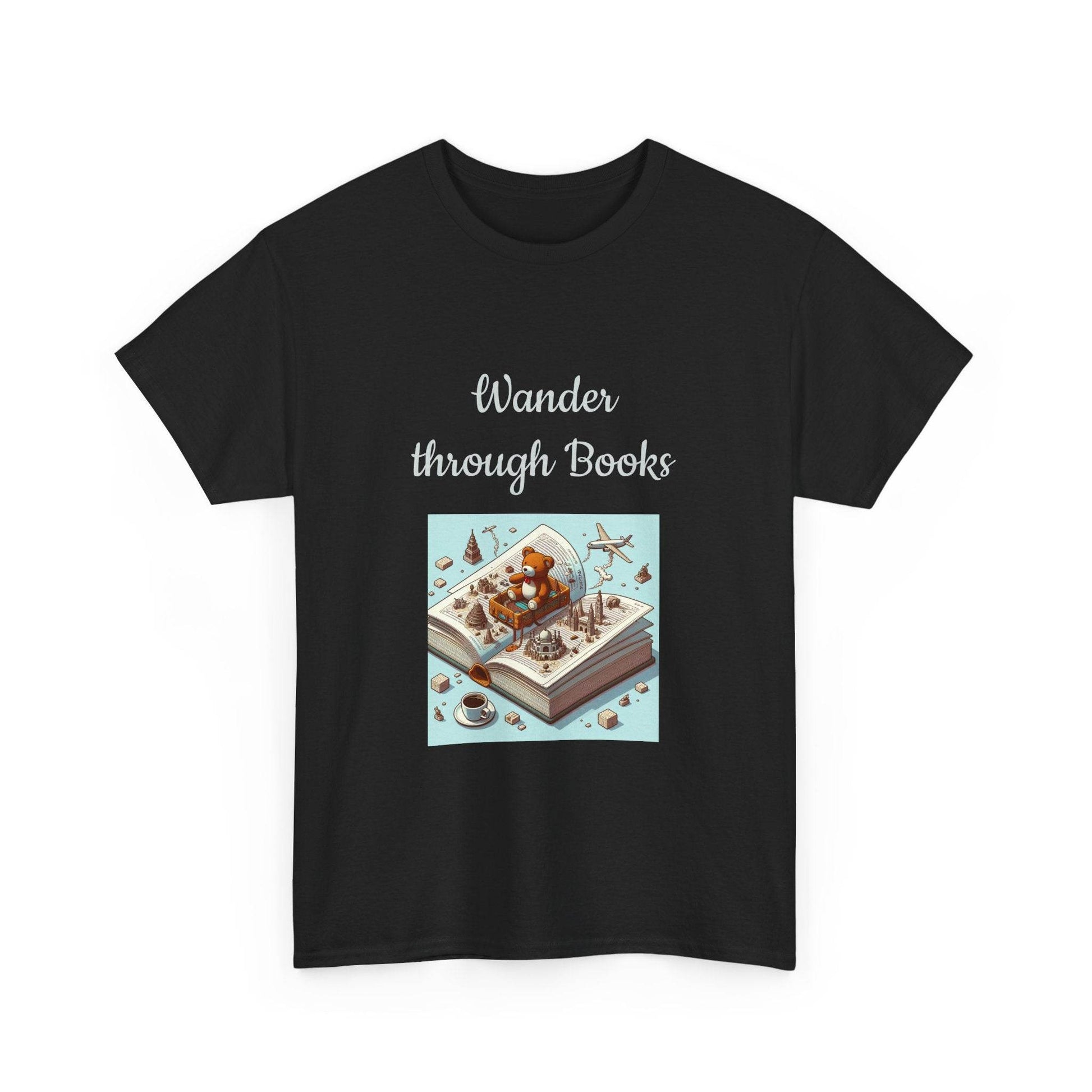 Wander -A Unisex Heavy Cotton Tee - Perfect for Book Lovers - The Dreamer's Bookshop.