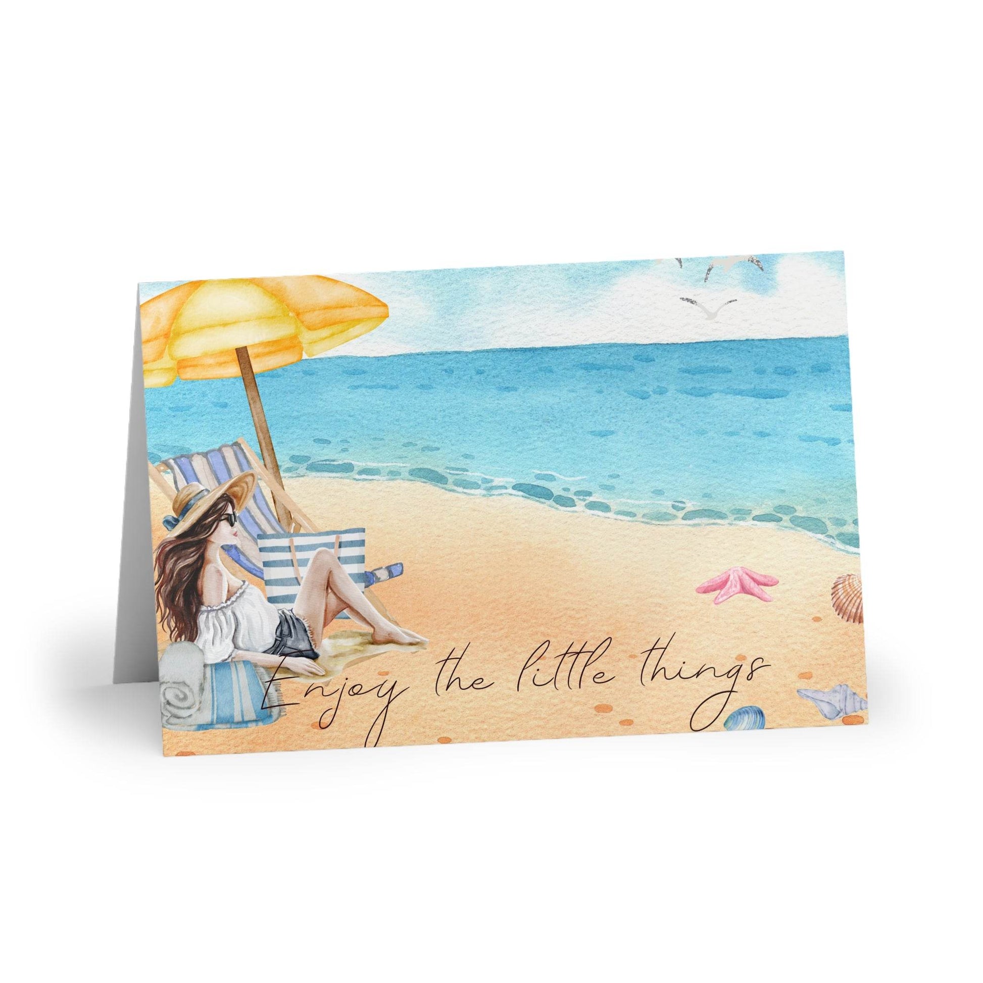 The Dreamer's Bookshop "At the Beach" Enjoy the Little Things Card - The Dreamer's Bookshop.