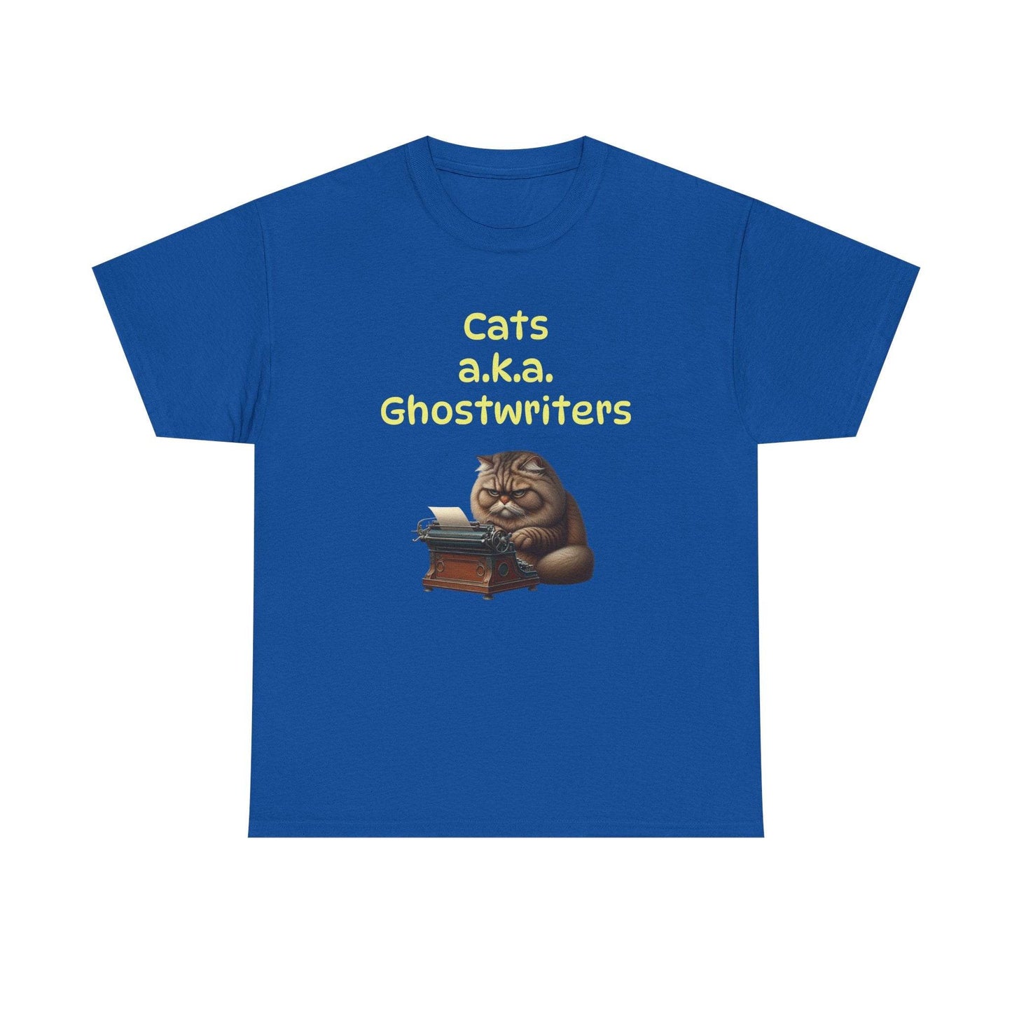 Cats Ghostwriters - A Unisex Heavy Cotton Tee - Perfect Gift for Book Lovers - The Dreamer's Bookshop.