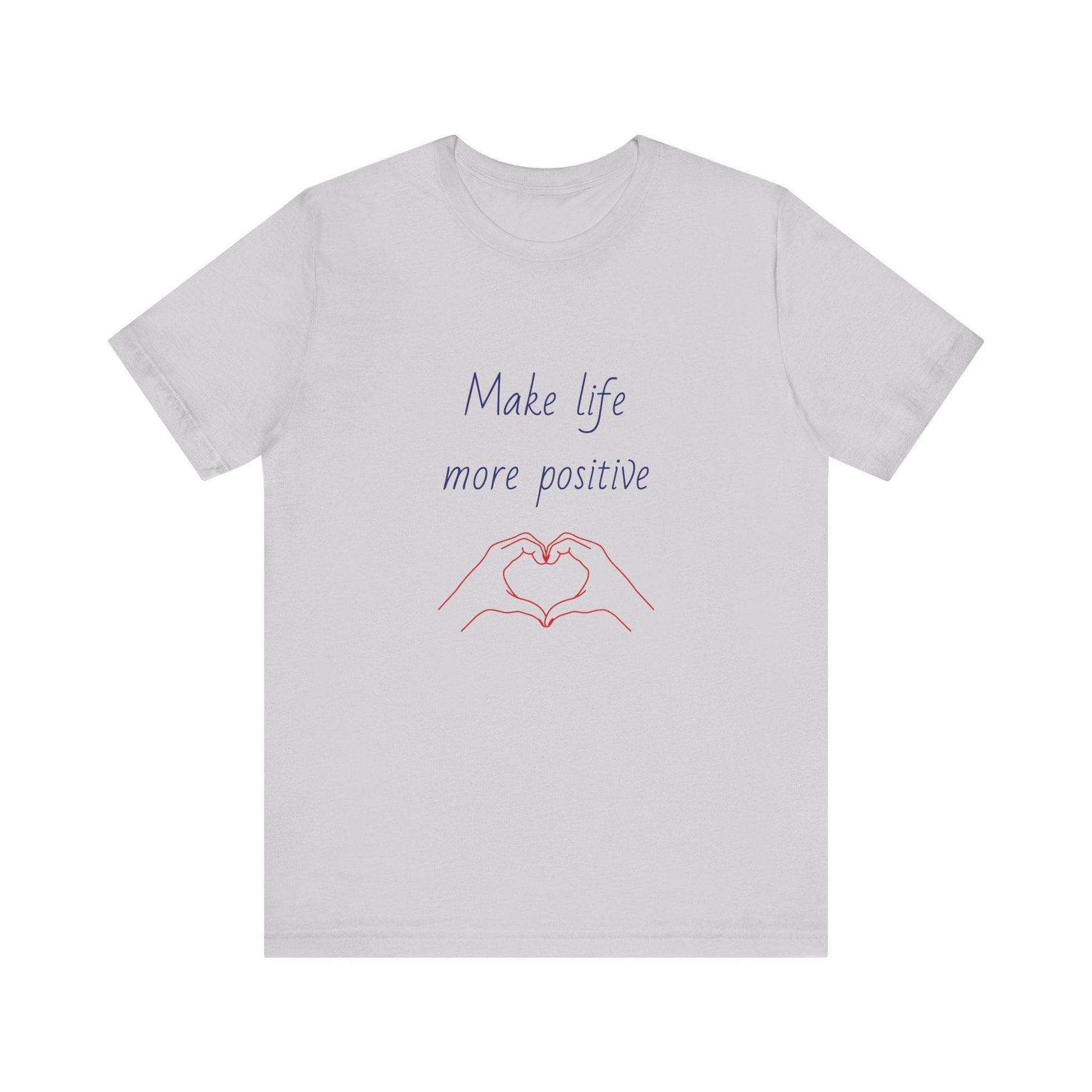 Positive Vibes Unisex Short Sleeve Tee - Make Life More Positive - The Dreamer's Bookshop.