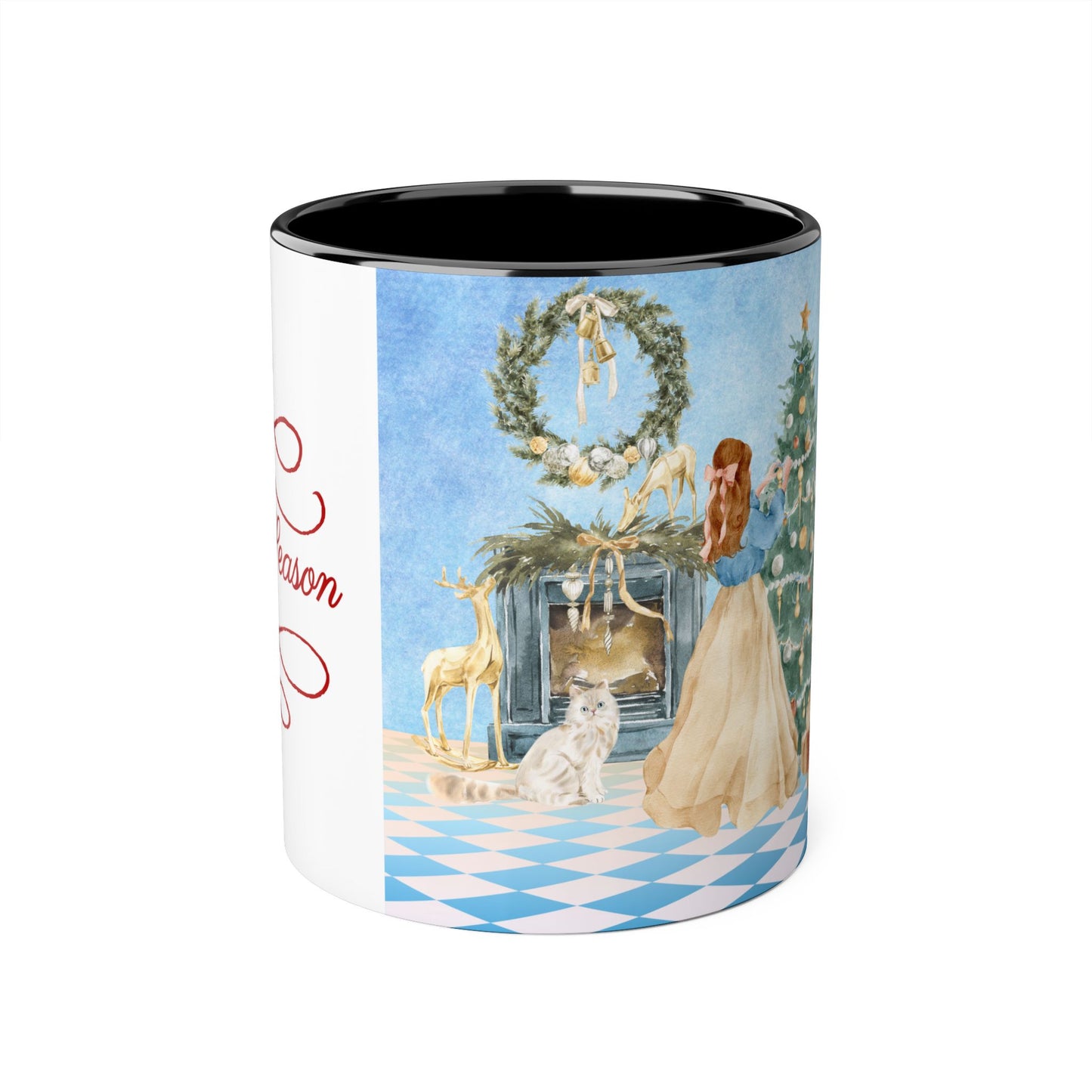 Christmas Tree Decoration Coffee Mug - 11oz Cup tis the Season