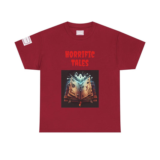 Horrific Tales - Unisex Heavy Cotton Tee - Perfect for Book Lovers - The Dreamer's Bookshop.