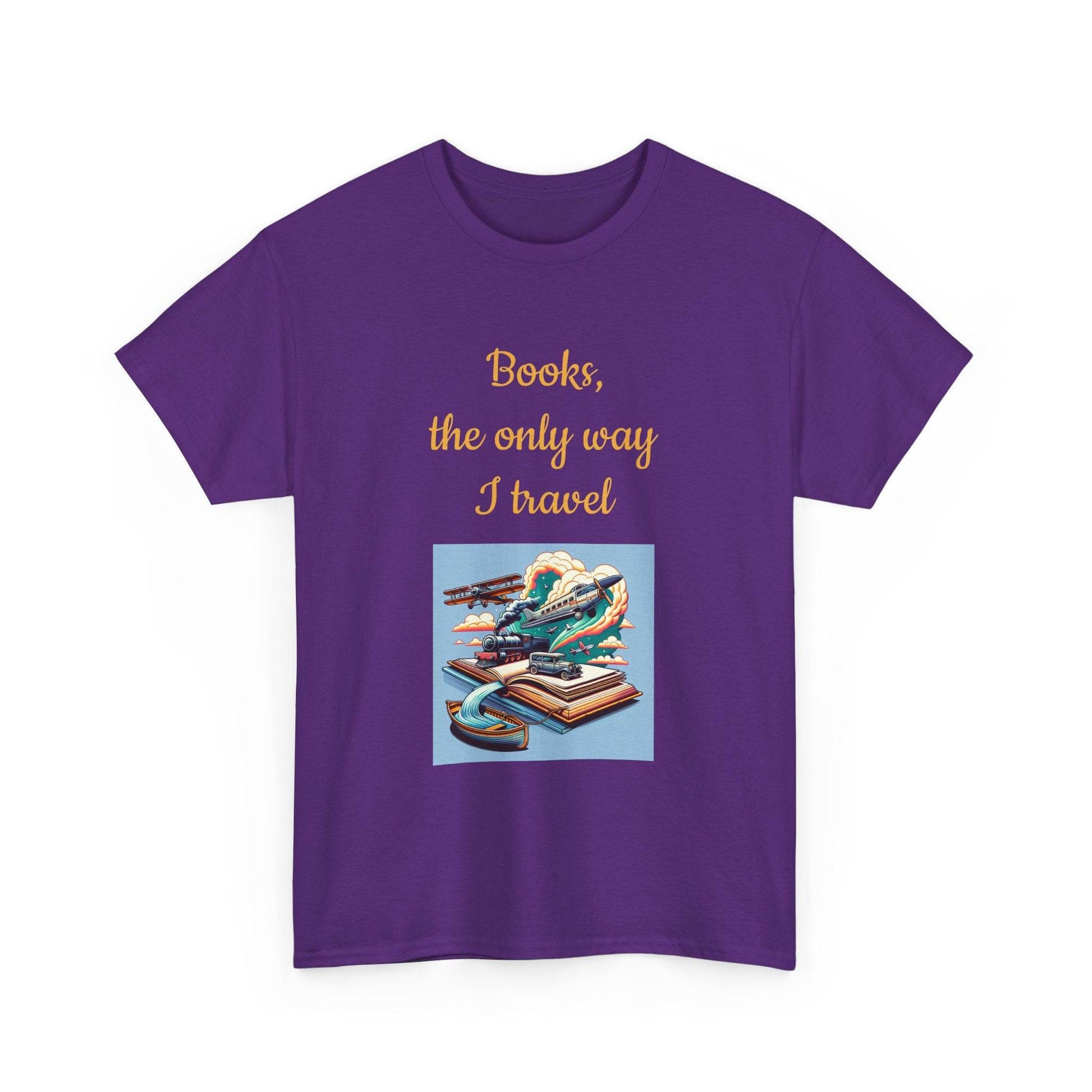 Travel -A Unisex Heavy Cotton Tee - Perfect for Book Lovers - The Dreamer's Bookshop.