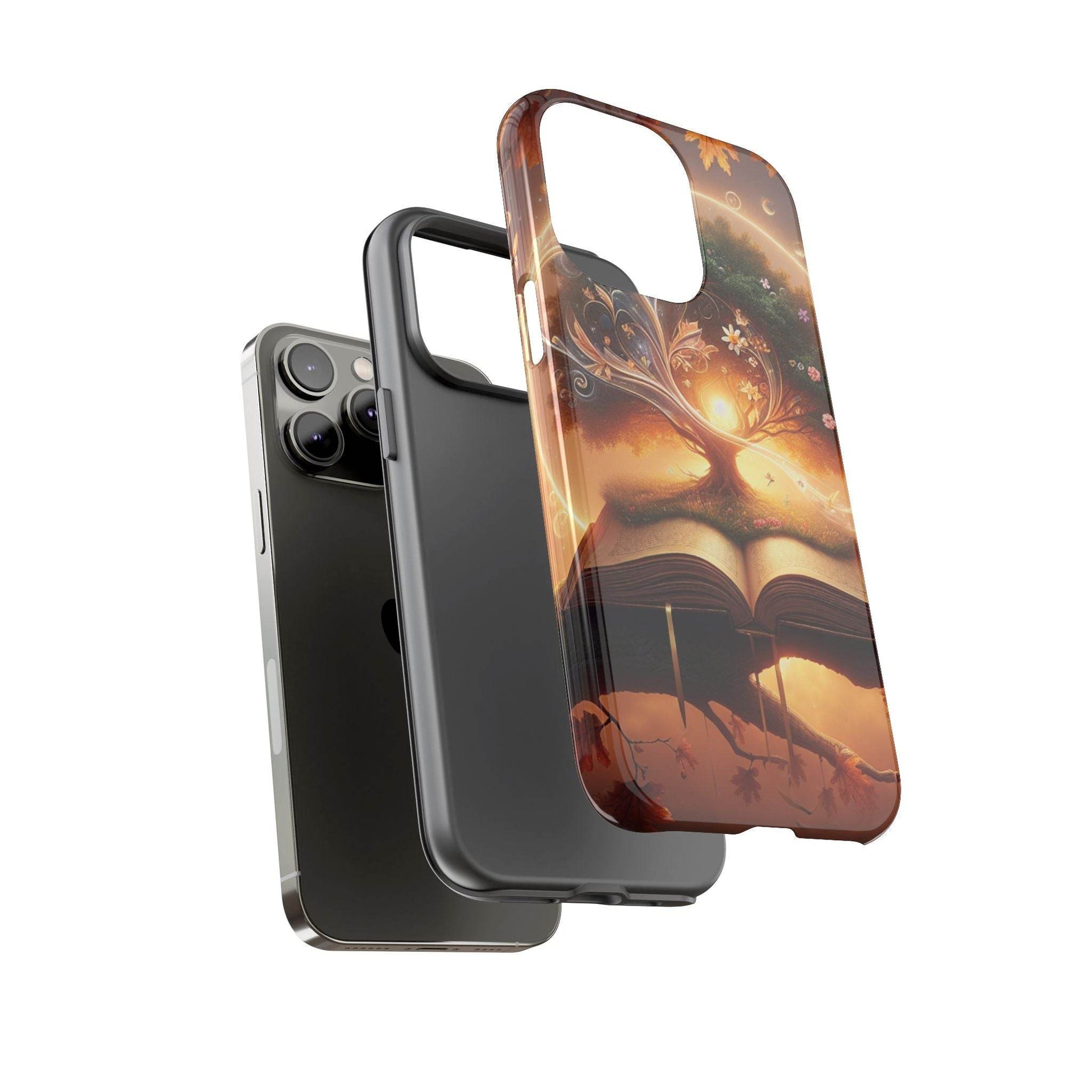 Nature-Inspired iPhone & Samsung Phone Case with Tree of Life Design - The Dreamer's Bookshop.