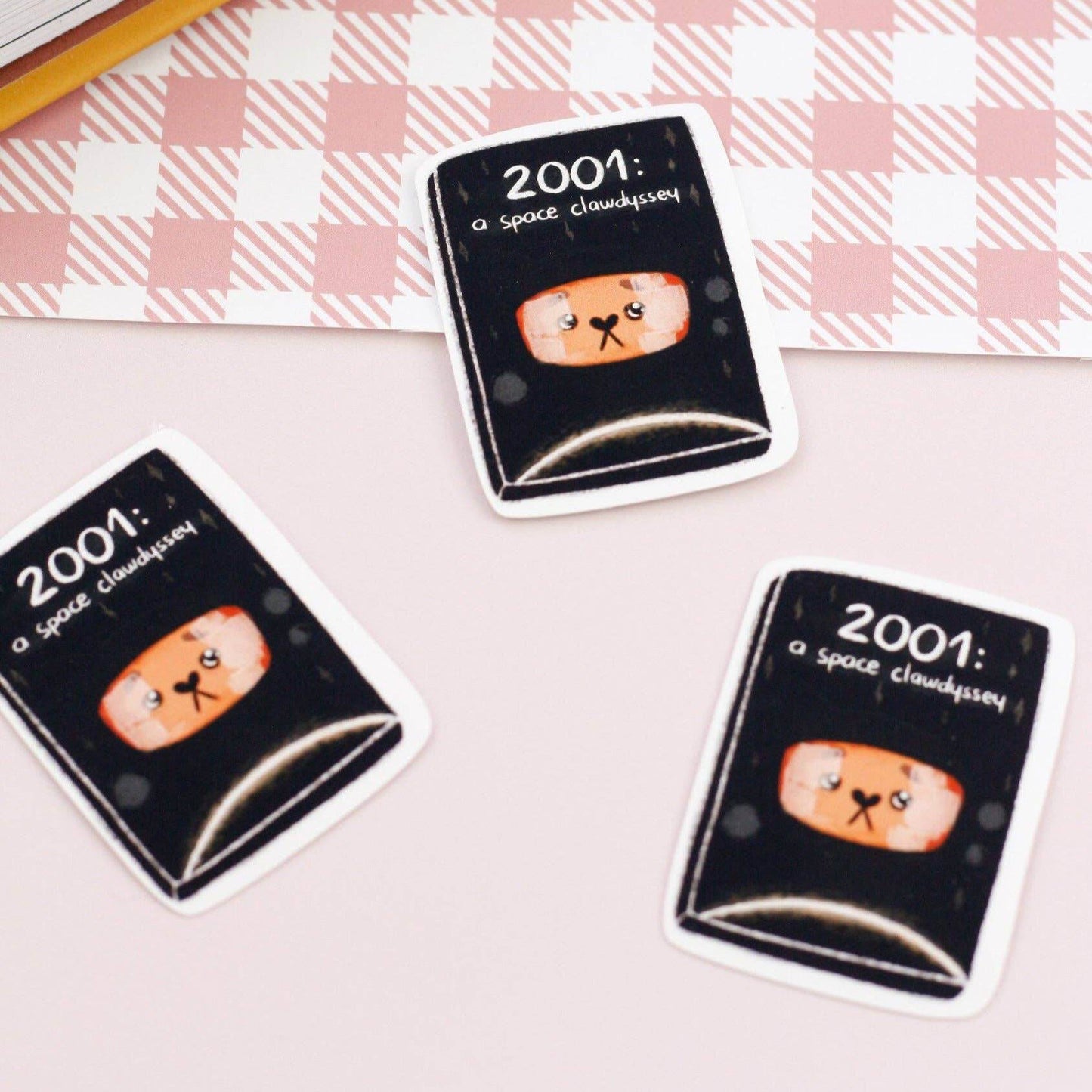 My Sweet Paper Card - 2001: een ruimteklawdyssee - Kattensticker - The Dreamer's Bookshop.
