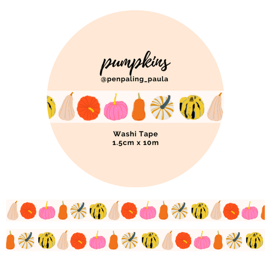 Pompoenen - Washi Tape - The Dreamer's Bookshop.