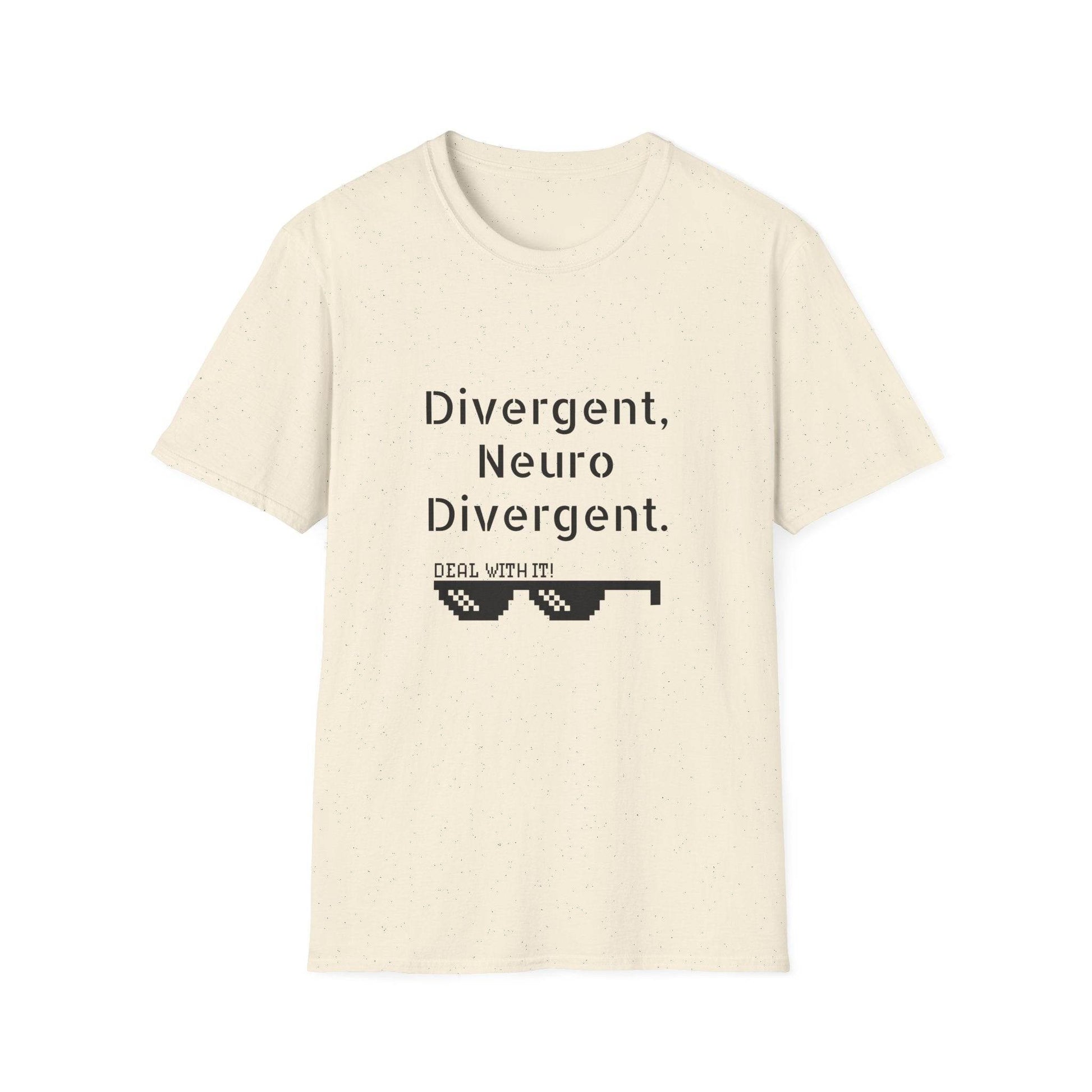 Divergent Neuro T-Shirt - Unisex Softstyle Tee for Neurodivergent Pride - The Dreamer's Bookshop.