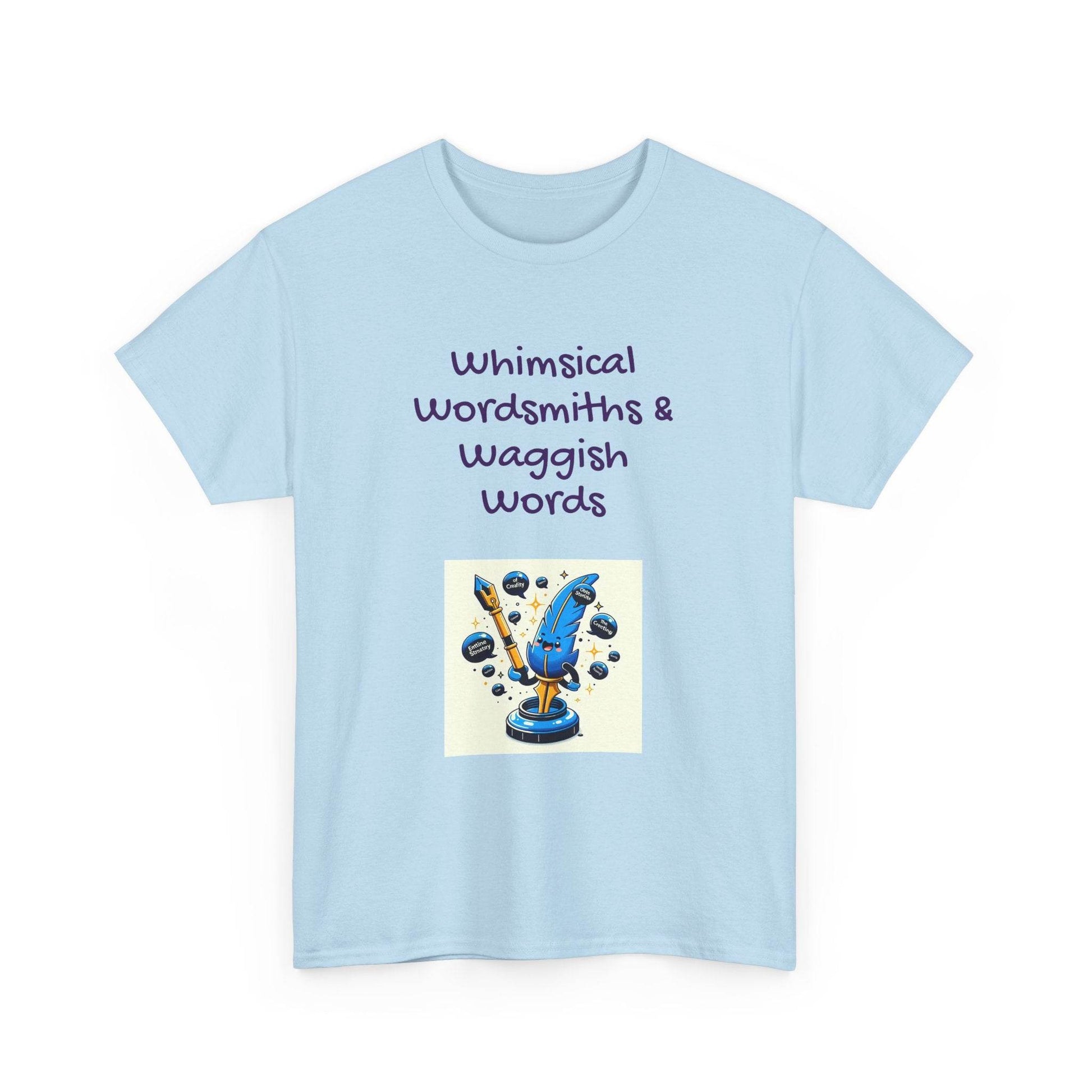 Whimsical Words Unisex Cotton Tee - Fun Graphic T-Shirt for Word Lovers - The Dreamer's Bookshop.