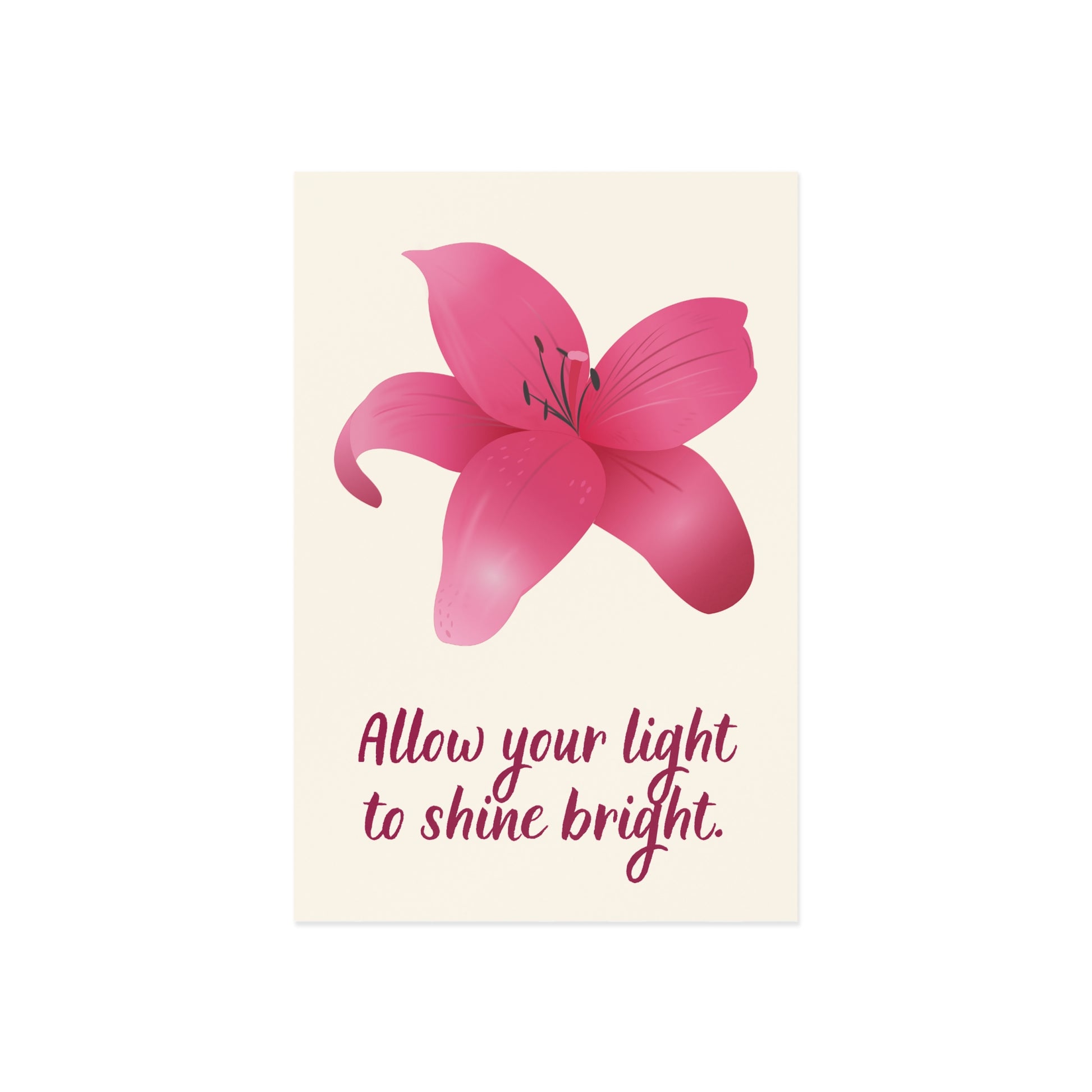 The Dreamer's Bookshop - Love Yourself Card "Your light" - The Dreamer's Bookshop.