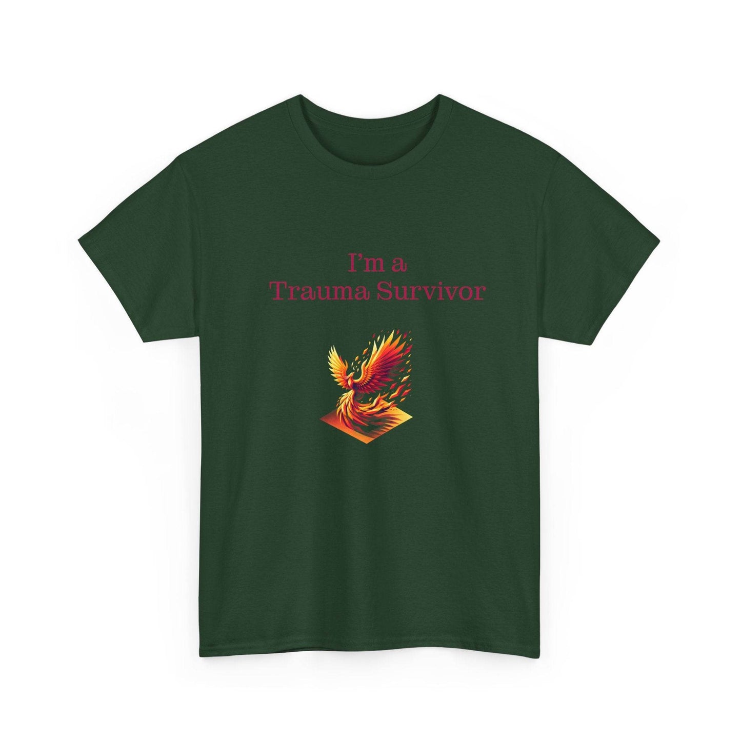 Trauma Survivor Unisex Heavy Cotton Tee - Inspirational T-Shirt - The Dreamer's Bookshop.