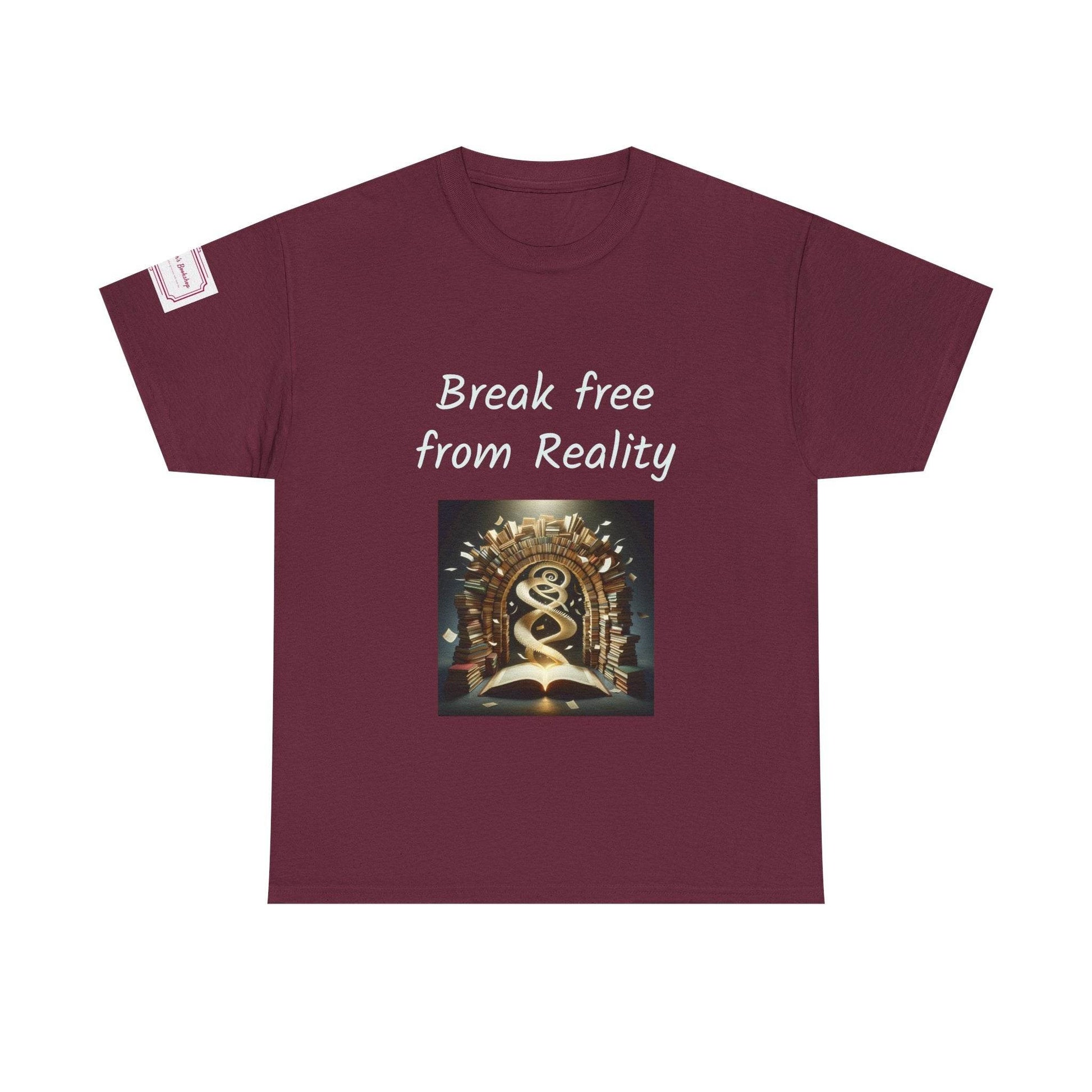 Break Free - Graphic Unisex Heavy Cotton Tee - Book Lovers - The Dreamer's Bookshop.