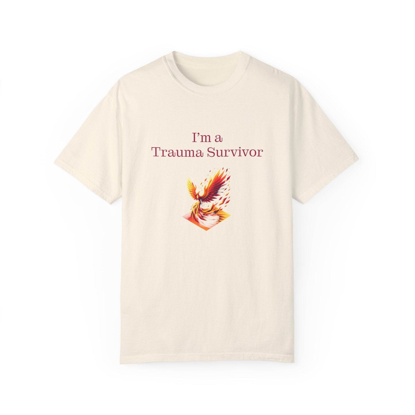 Trauma Survivor Unisex Garment-Dyed T-shirt - Inspirational Motivational Tee - The Dreamer's Bookshop.
