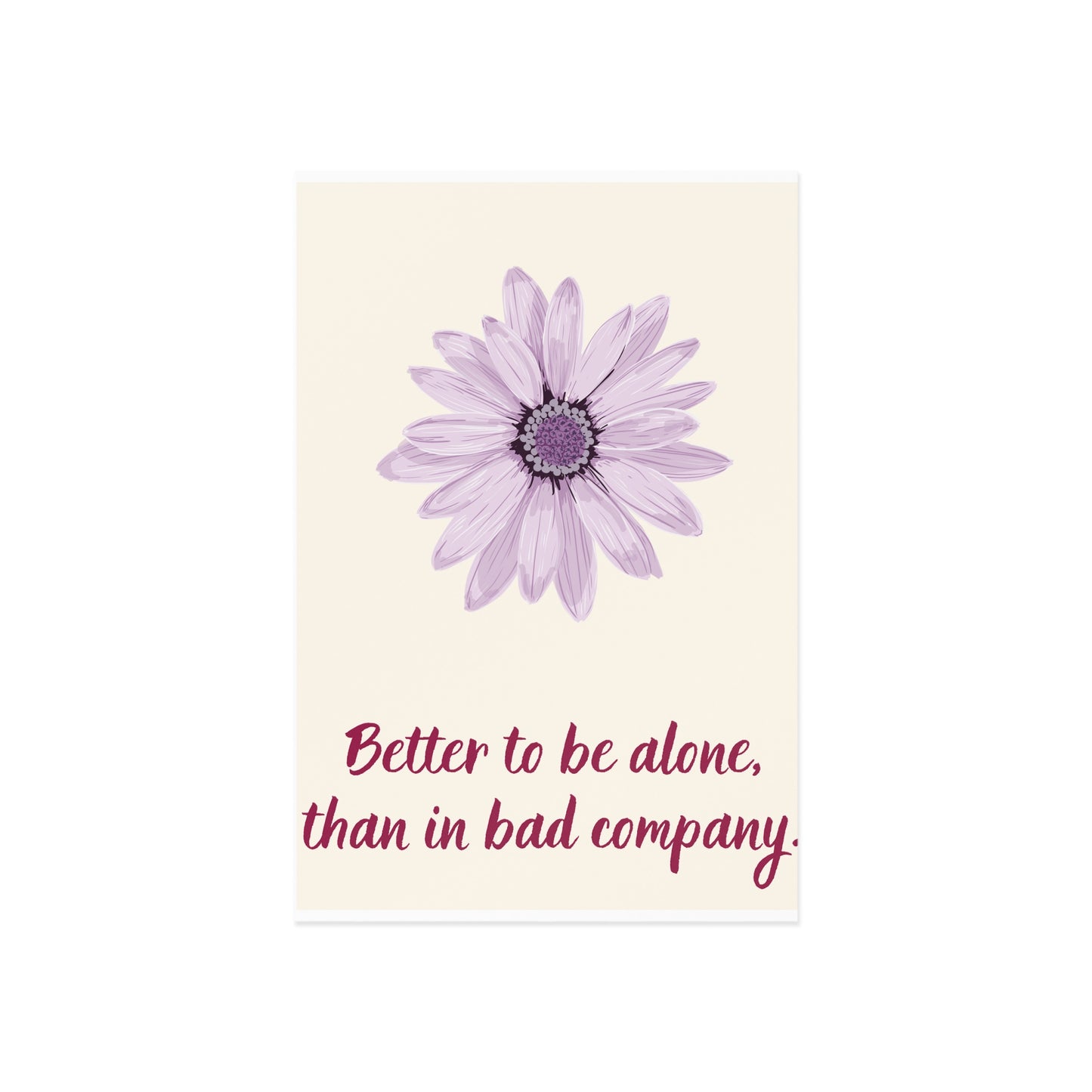 The Dreamer's Bookshop - Love Yourself Card "Better Alone" - The Dreamer's Bookshop.