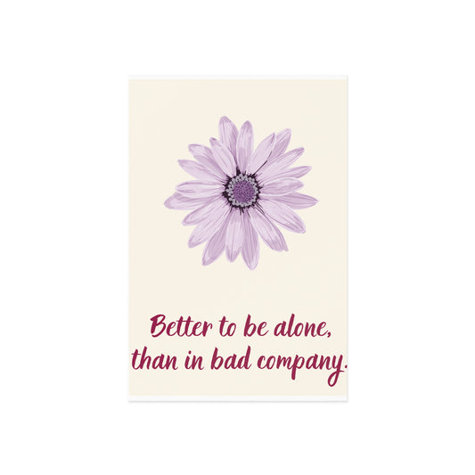 The Dreamer's Bookshop - Love Yourself Card "Better Alone" - The Dreamer's Bookshop.