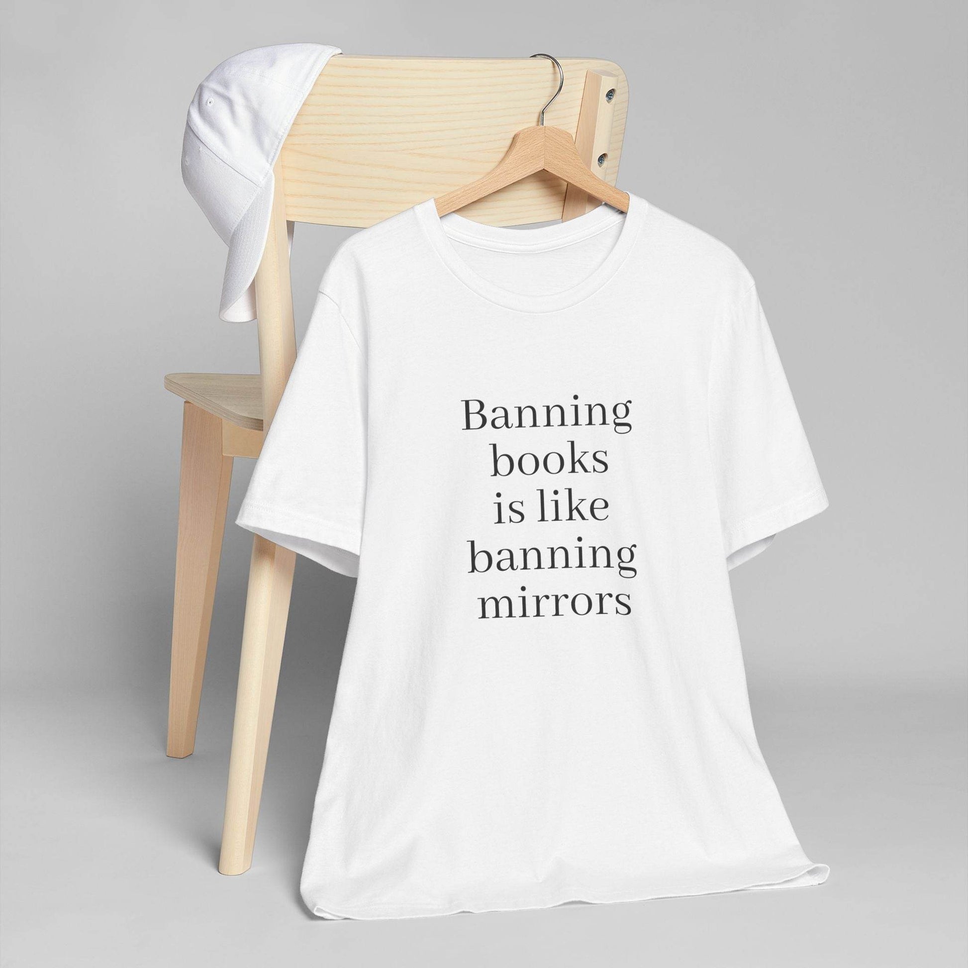 Unisex Jersey T-Shirt - Banning Books Vibe - The Dreamer's Bookshop.