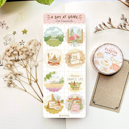 LETTOOn - Stickervel - Een dag thuis - The Dreamer's Bookshop.