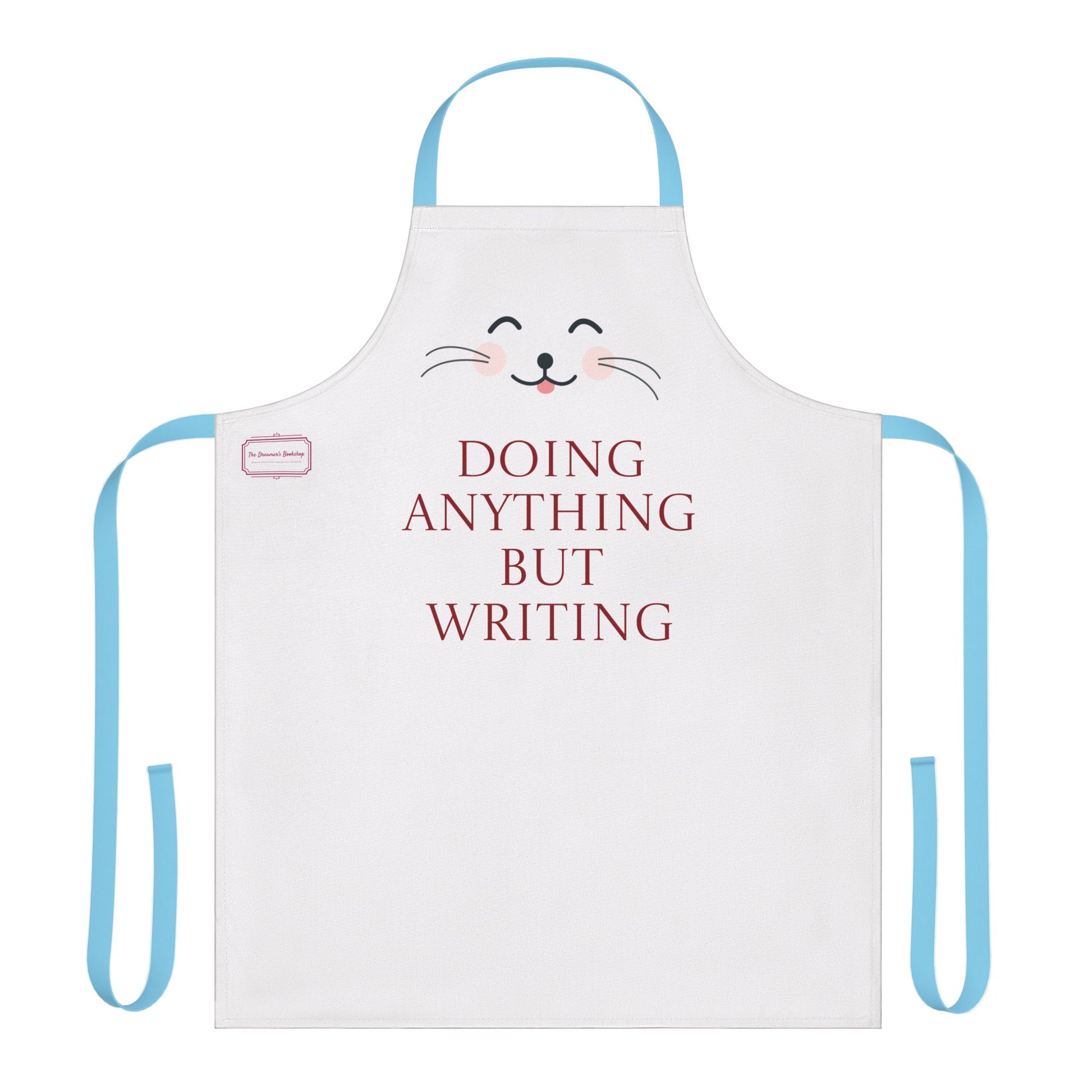 Fun Writing Apron with 5-Color Straps | "Doing Anything But Writing" - The Dreamer's Bookshop.