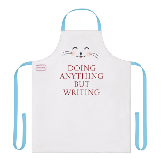 Fun Writing Apron with 5-Color Straps | "Doing Anything But Writing" - The Dreamer's Bookshop.