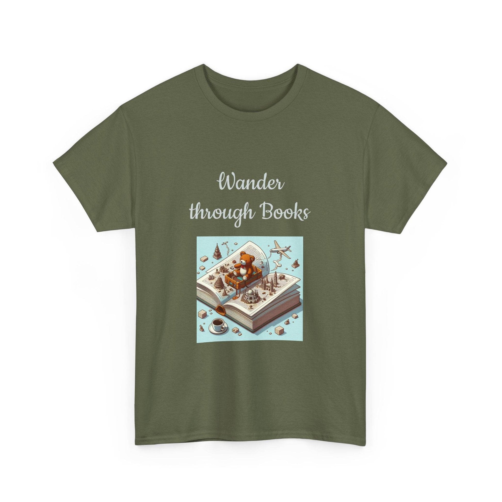 Wander -A Unisex Heavy Cotton Tee - Perfect for Book Lovers - The Dreamer's Bookshop.