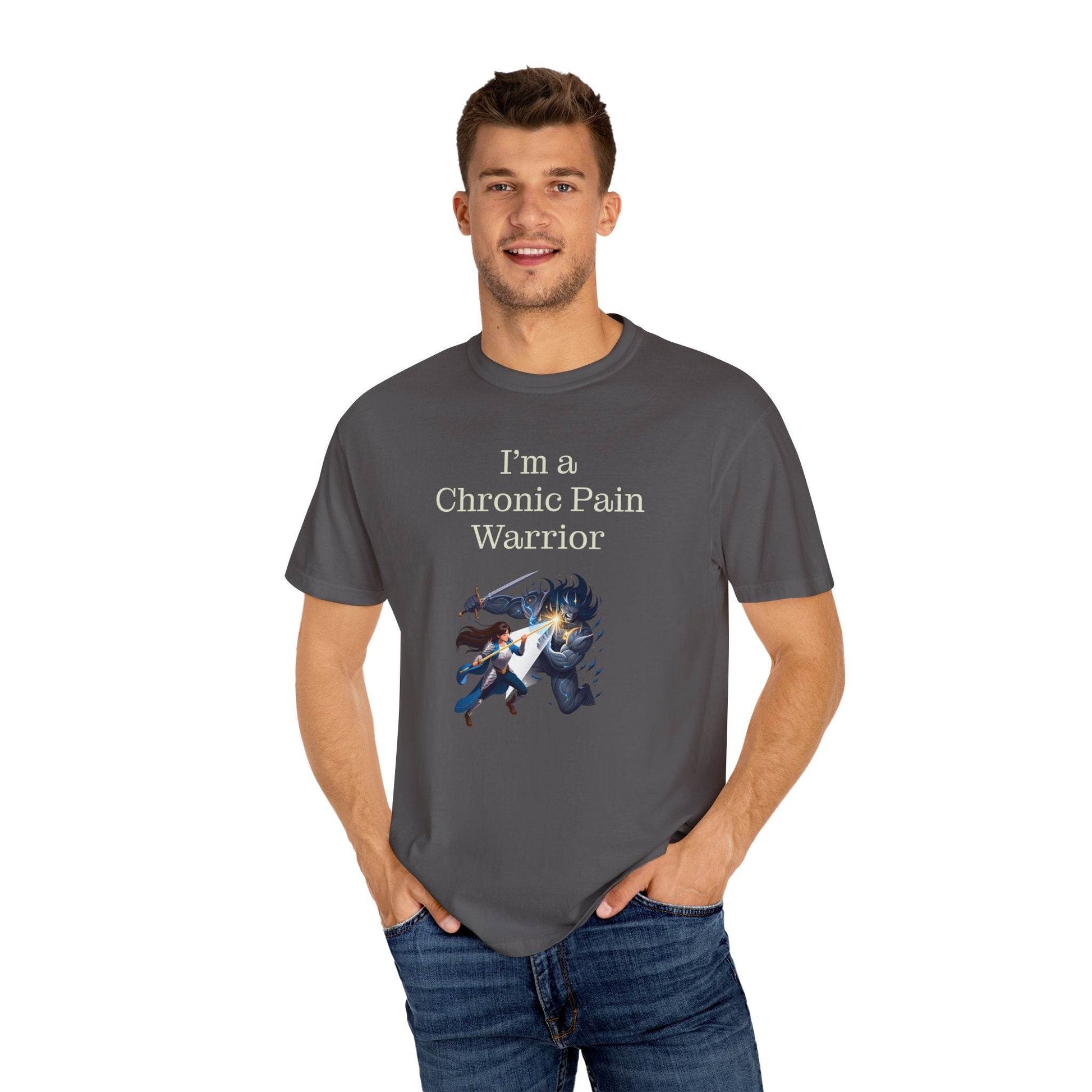 Chronic Pain Warrior Unisex T-Shirt - Empowering Tee for Healthcare Awareness - The Dreamer's Bookshop.