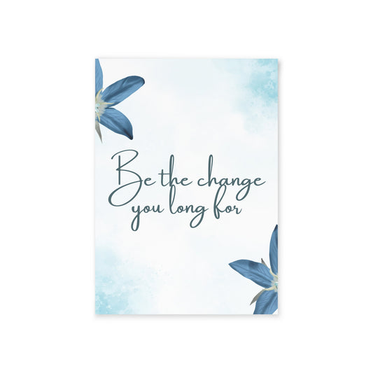 The Dreamer's Bookshop - Positive Affirmation Card "Be the change" - The Dreamer's Bookshop.