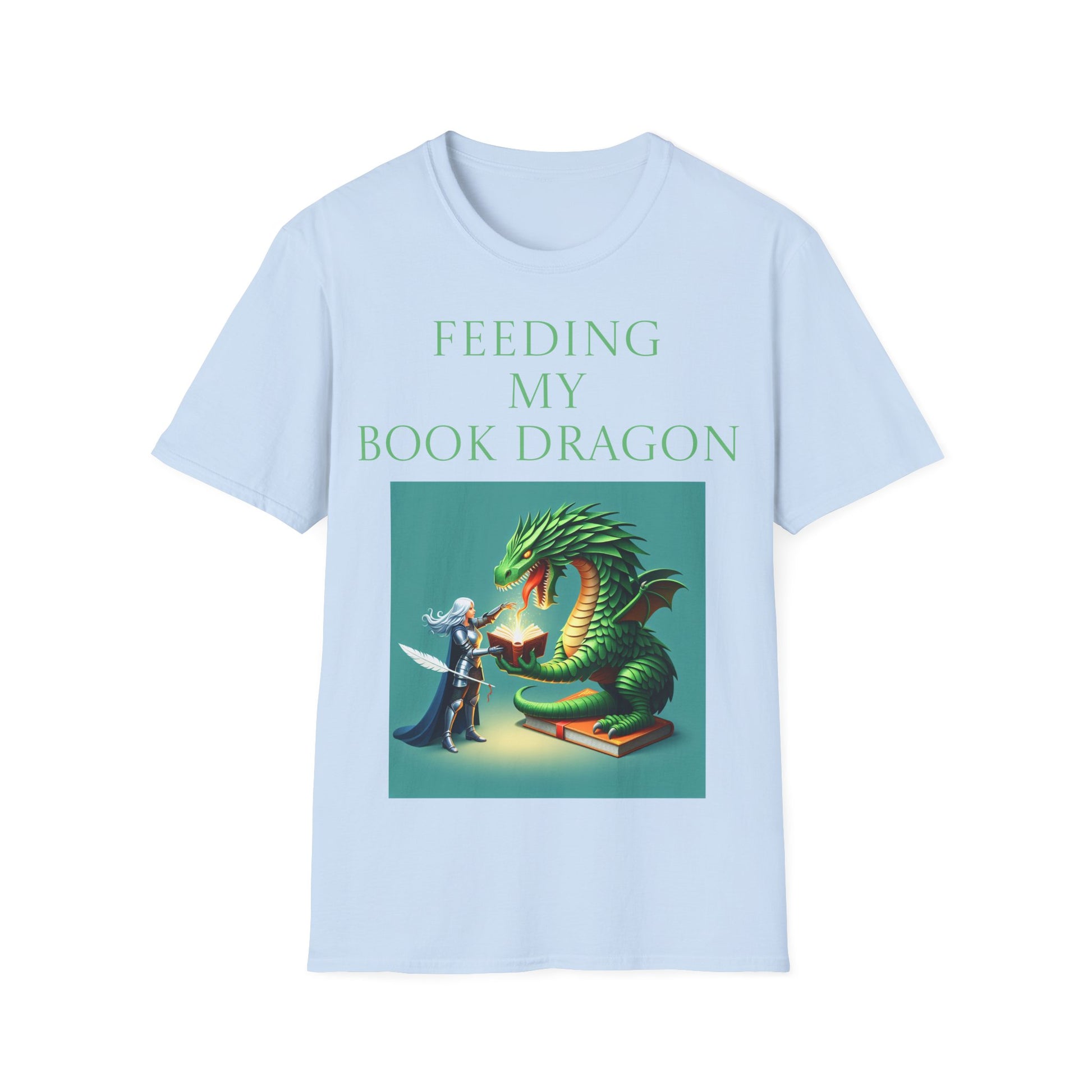 Unisex -Inspired T-Shirt - "Book Dragon" - Perfect for Book Lovers - The Dreamer's Bookshop.