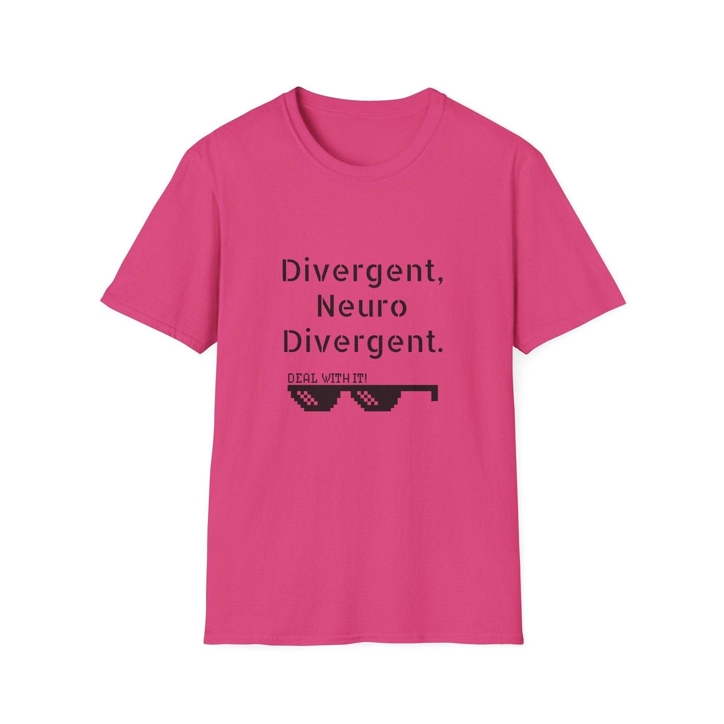 Divergent Neuro T-Shirt - Unisex Softstyle Tee for Neurodivergent Pride - The Dreamer's Bookshop.