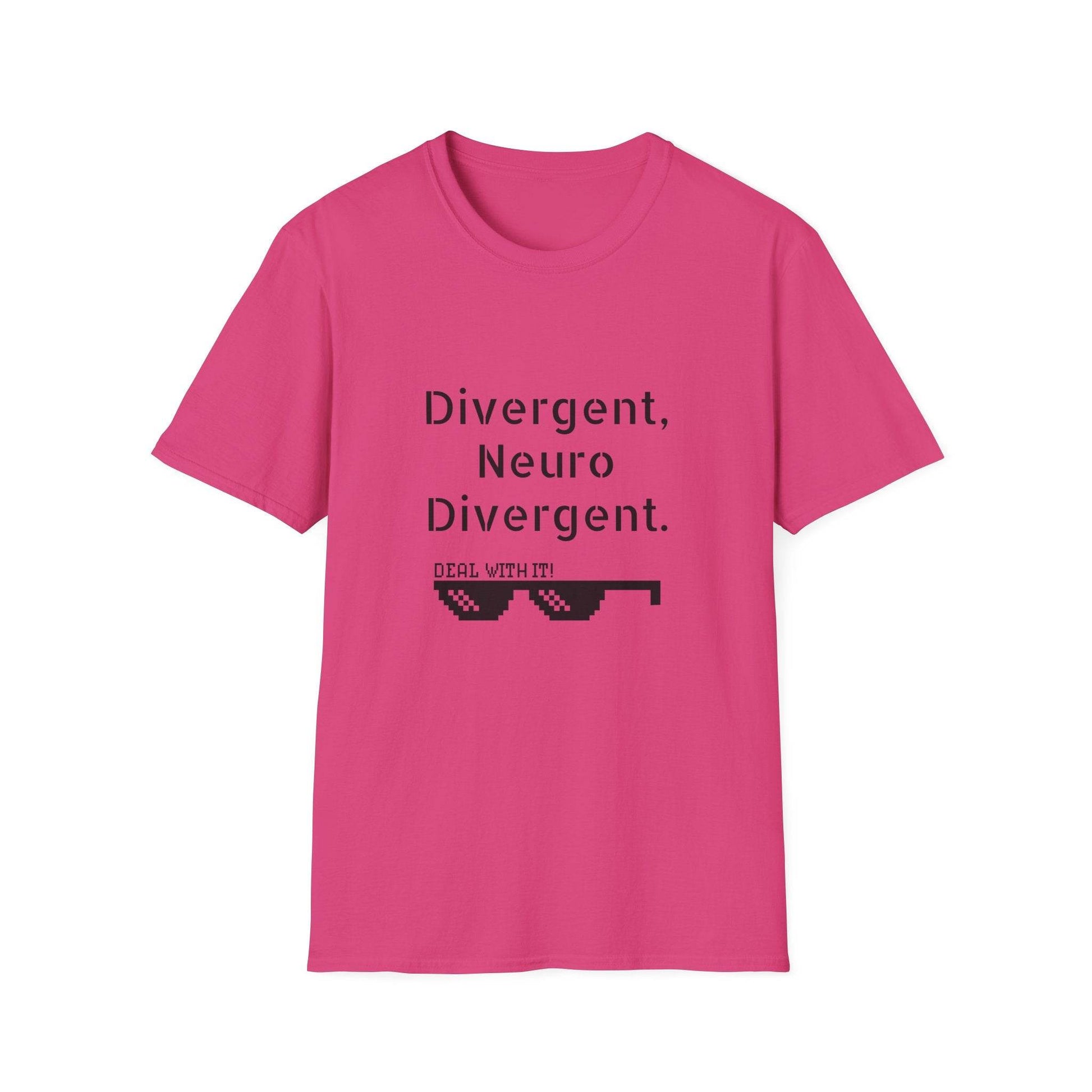 Divergent Neuro T-Shirt - Unisex Softstyle Tee for Neurodivergent Pride - The Dreamer's Bookshop.