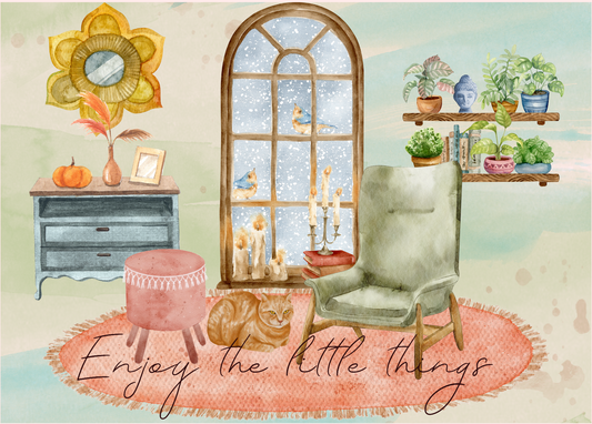 The Dreamer's Bookshop "Evening" Enjoy Little Things Card - The Dreamer's Bookshop.