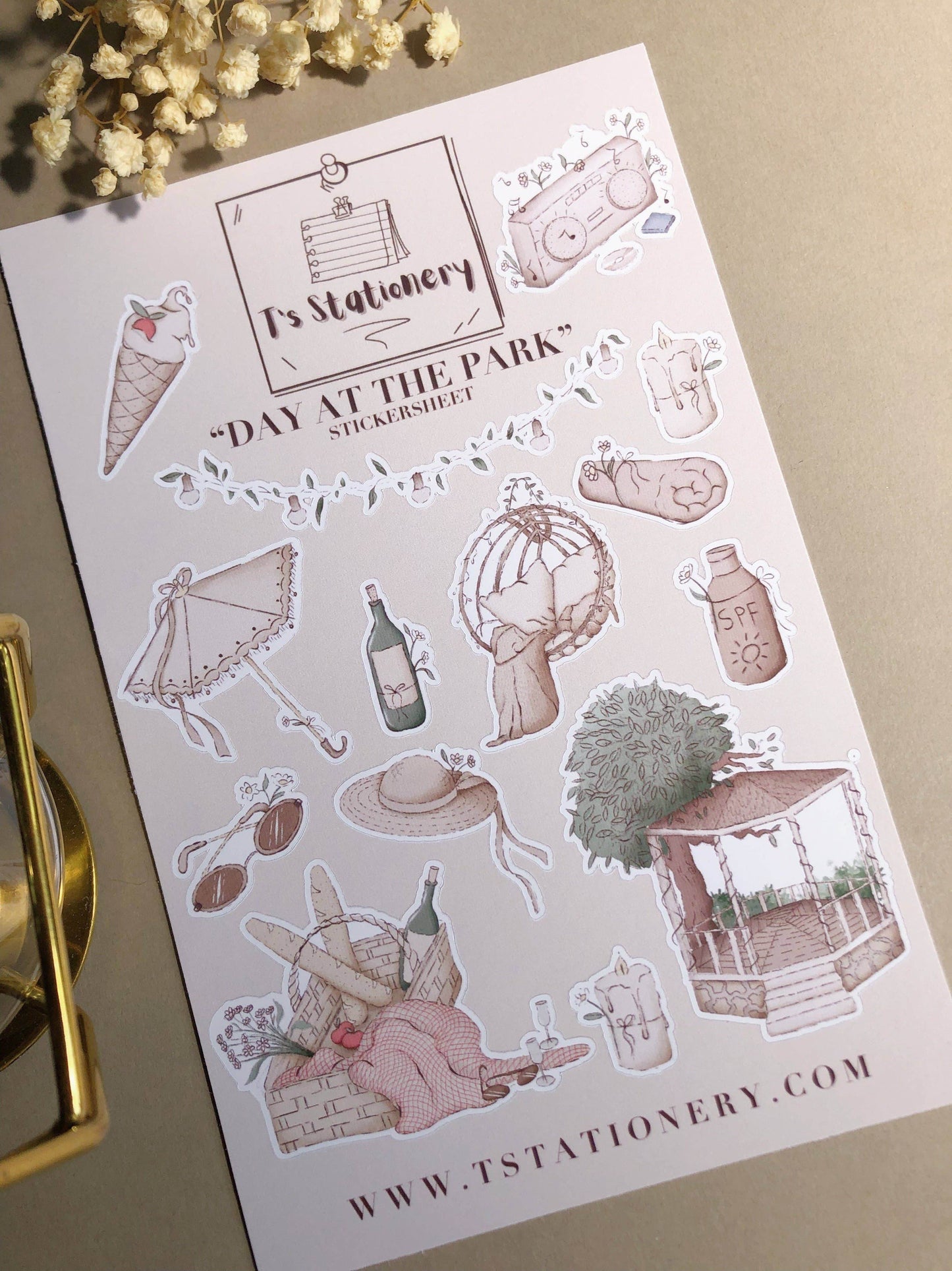 T's Stationery - „Dag in het park” - The Dreamer's Bookshop.