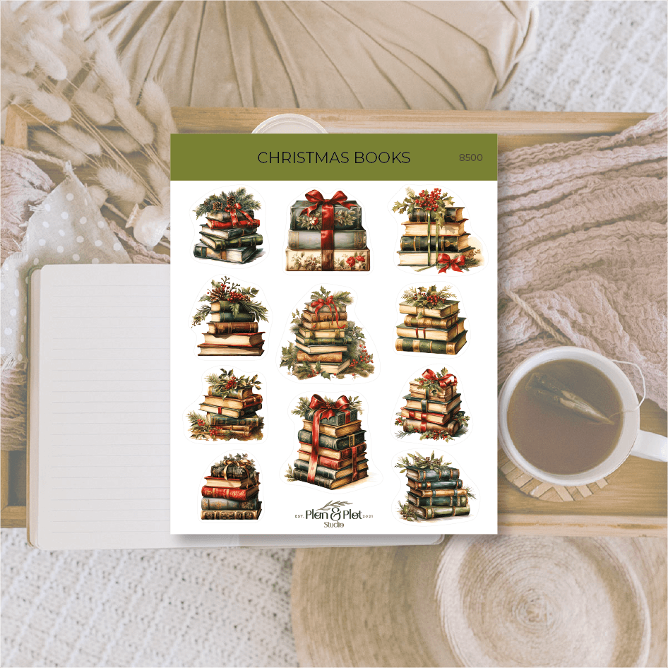 Plan & Plot Studio - Kerstboeken | Stickers - The Dreamer's Bookshop.