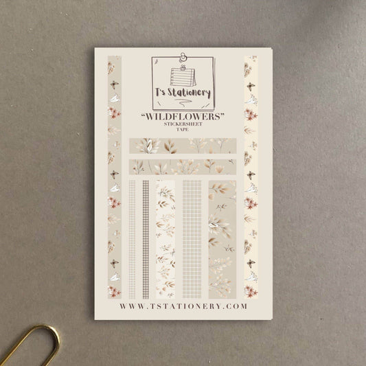 T's Stationery - Stickerveltape „Wildflower” - The Dreamer's Bookshop.