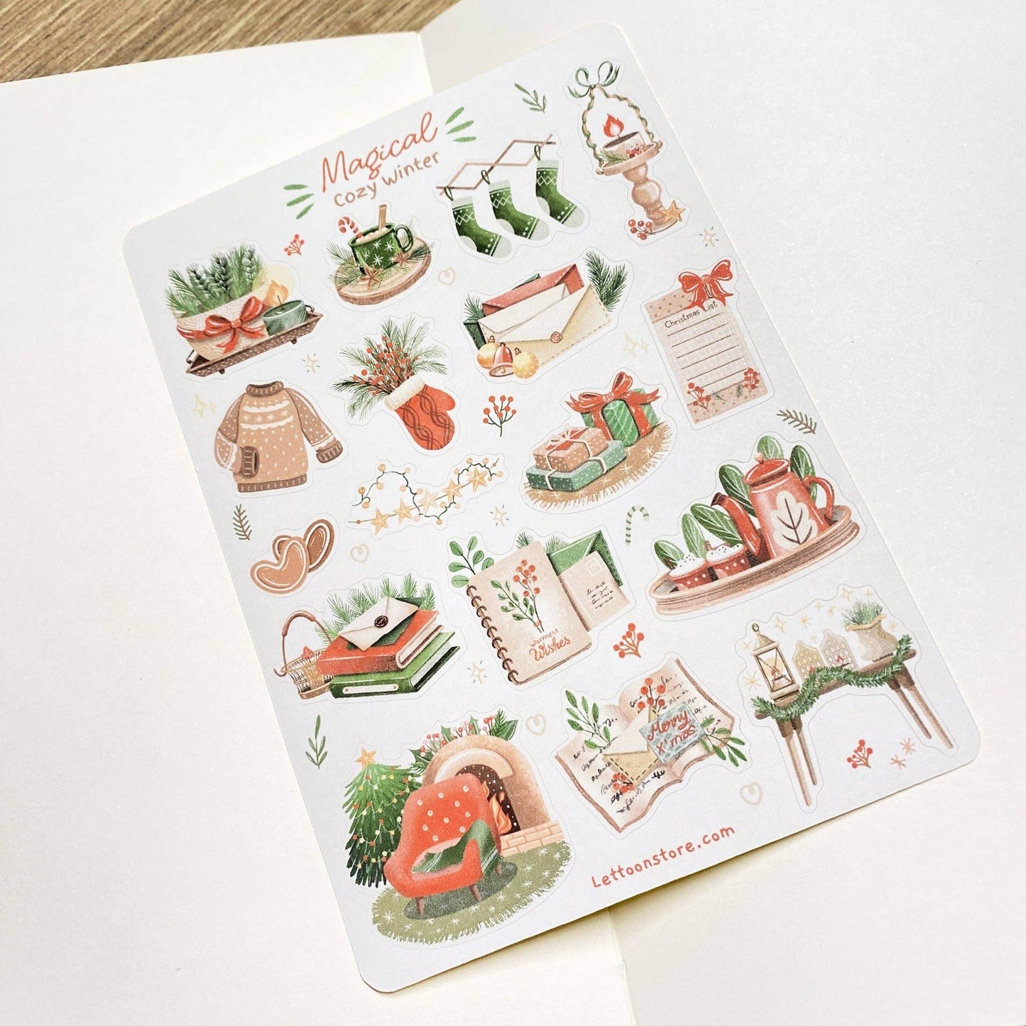 LETTOOn - Stickervel - Magische Gezellige Winter - The Dreamer's Bookshop.
