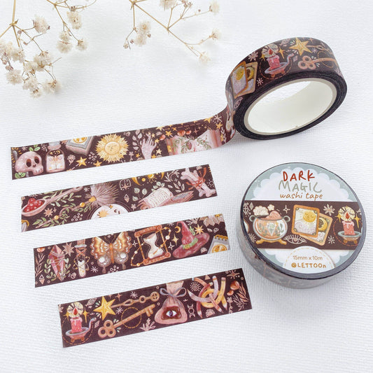LETTOOn - Washi-tape - Dark Magic - The Dreamer's Bookshop.