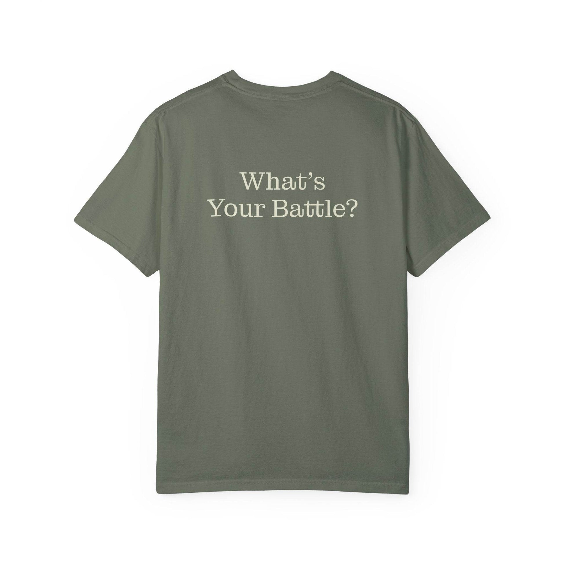 Chronic Pain Warrior Unisex Garment-Dyed T-shirt - Inspirational Motivational Tee - The Dreamer's Bookshop.