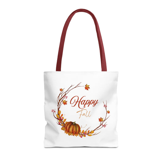 Happy Fall Tote Bag - Cozy Autumn Design