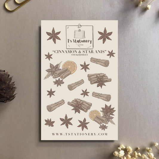 T's Stationery - „Kaneel en steranijs” - The Dreamer's Bookshop.