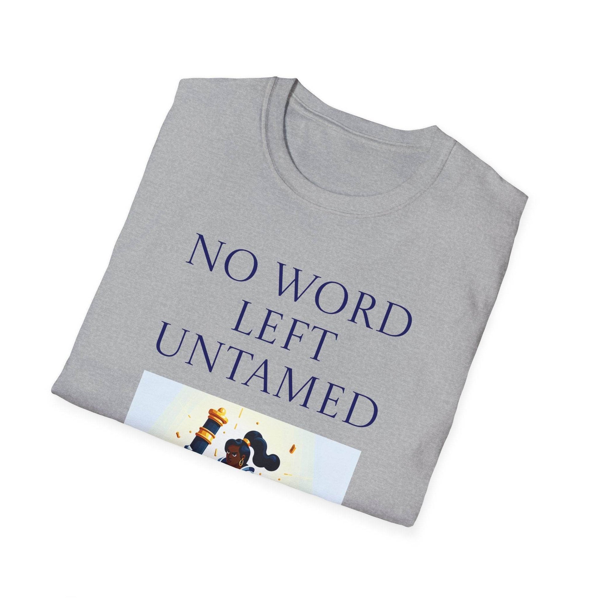Unisex Softstyle T-Shirt - 'No Word' - The Dreamer's Bookshop.