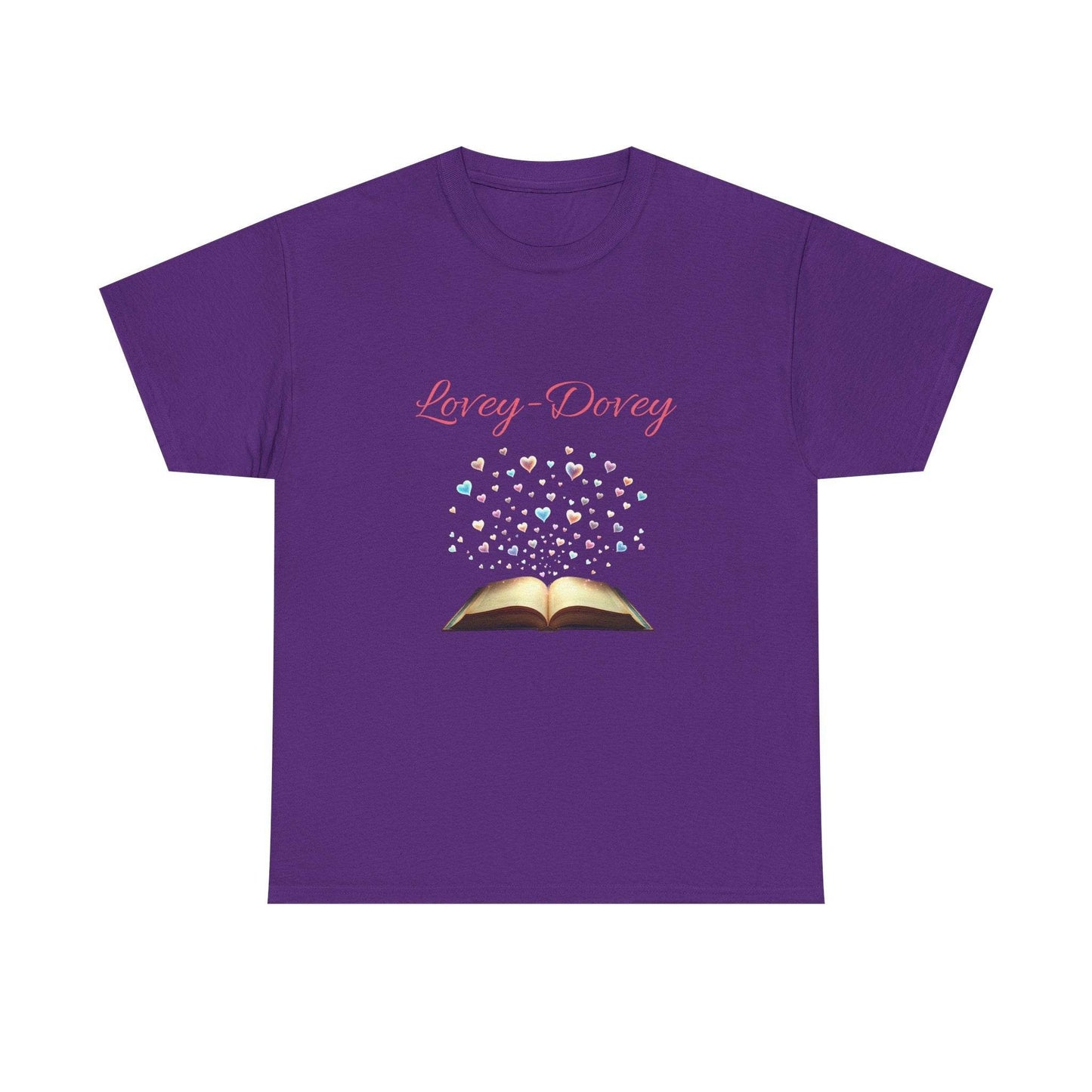 Lovey-Dovey - Graphic Tee - Unisex Heavy Cotton T-Shirt for Book Lovers - The Dreamer's Bookshop.