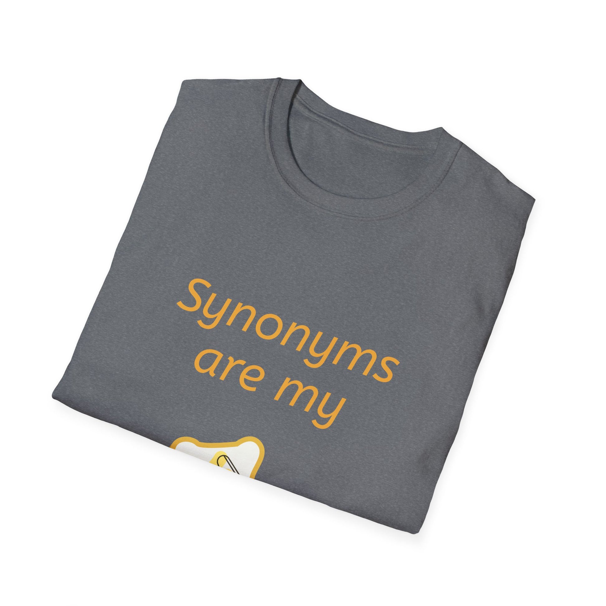 Funny "Synonyms Are My Jam" T-Shirt for Word Lovers - The Dreamer's Bookshop.