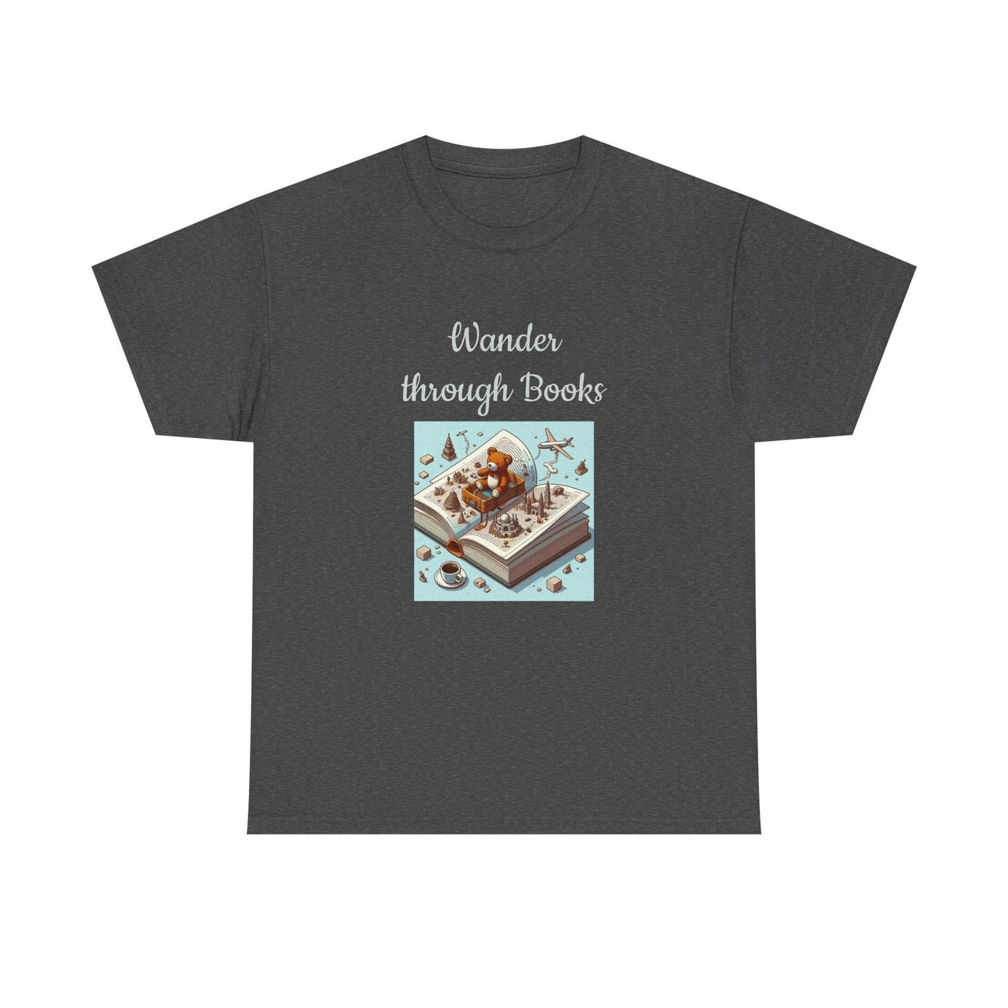 Wander - A Unisex Heavy Cotton Tee - Perfect Gift for Book Lovers - The Dreamer's Bookshop.