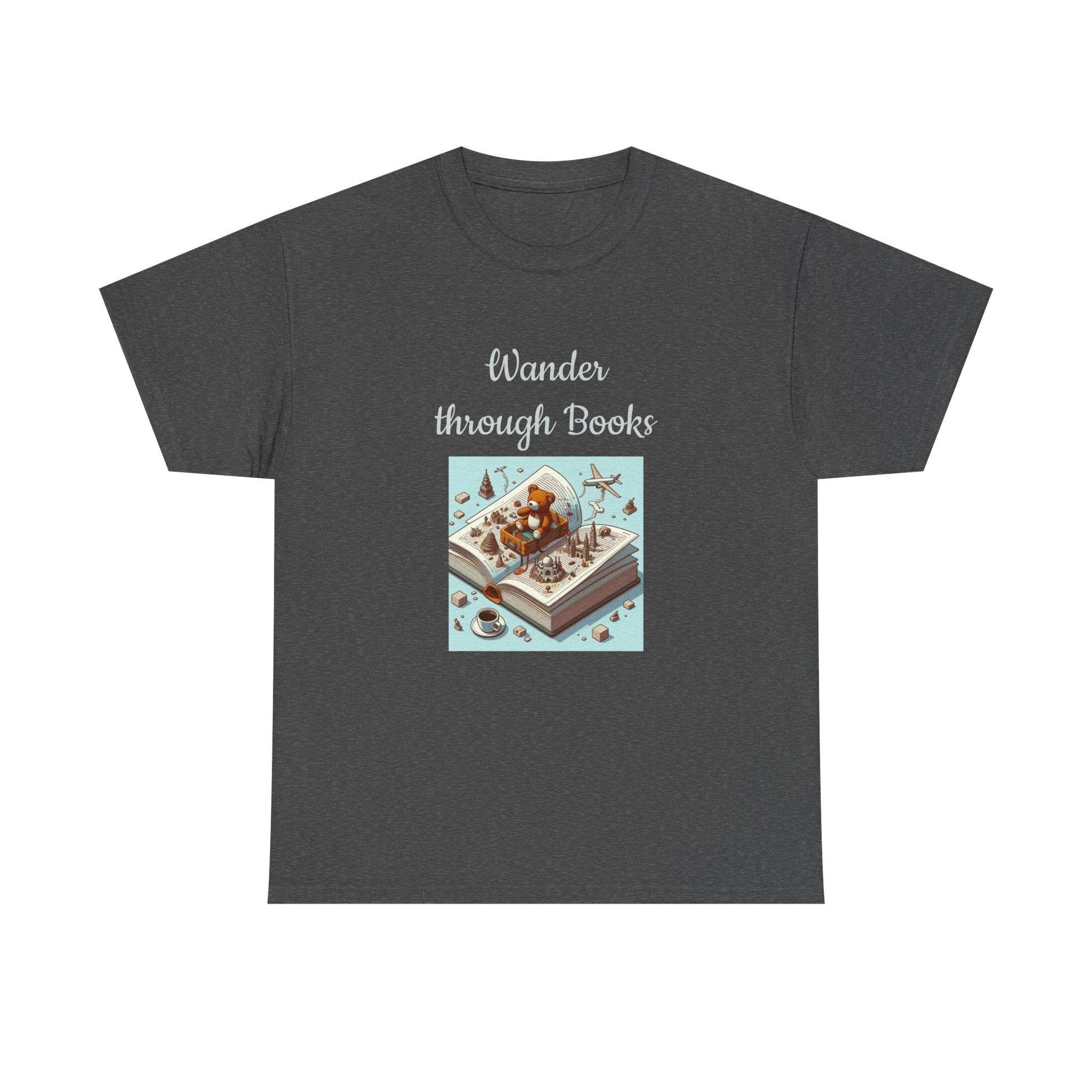 Wander - A Unisex Heavy Cotton Tee - Perfect Gift for Book Lovers - The Dreamer's Bookshop.