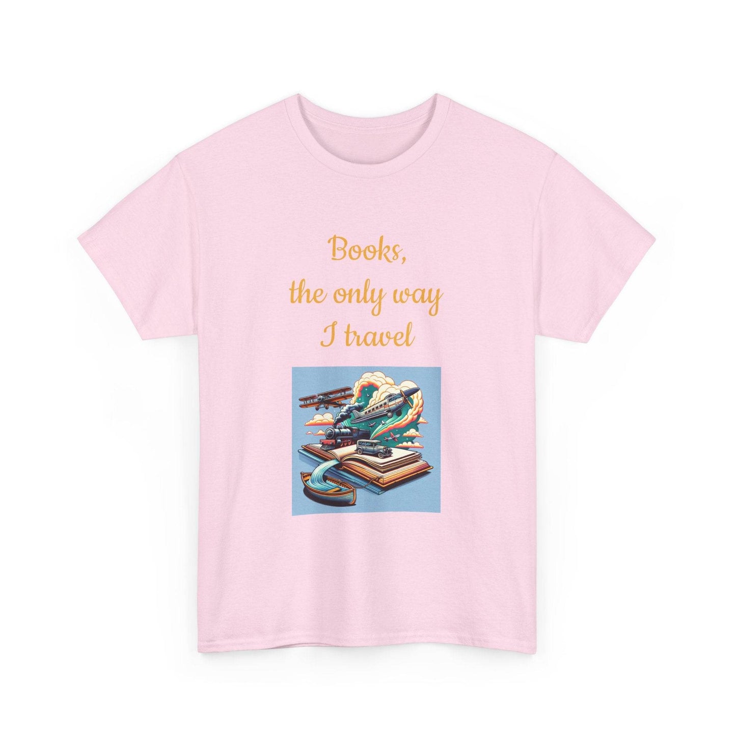 Travel -A Unisex Heavy Cotton Tee - Perfect for Book Lovers - The Dreamer's Bookshop.