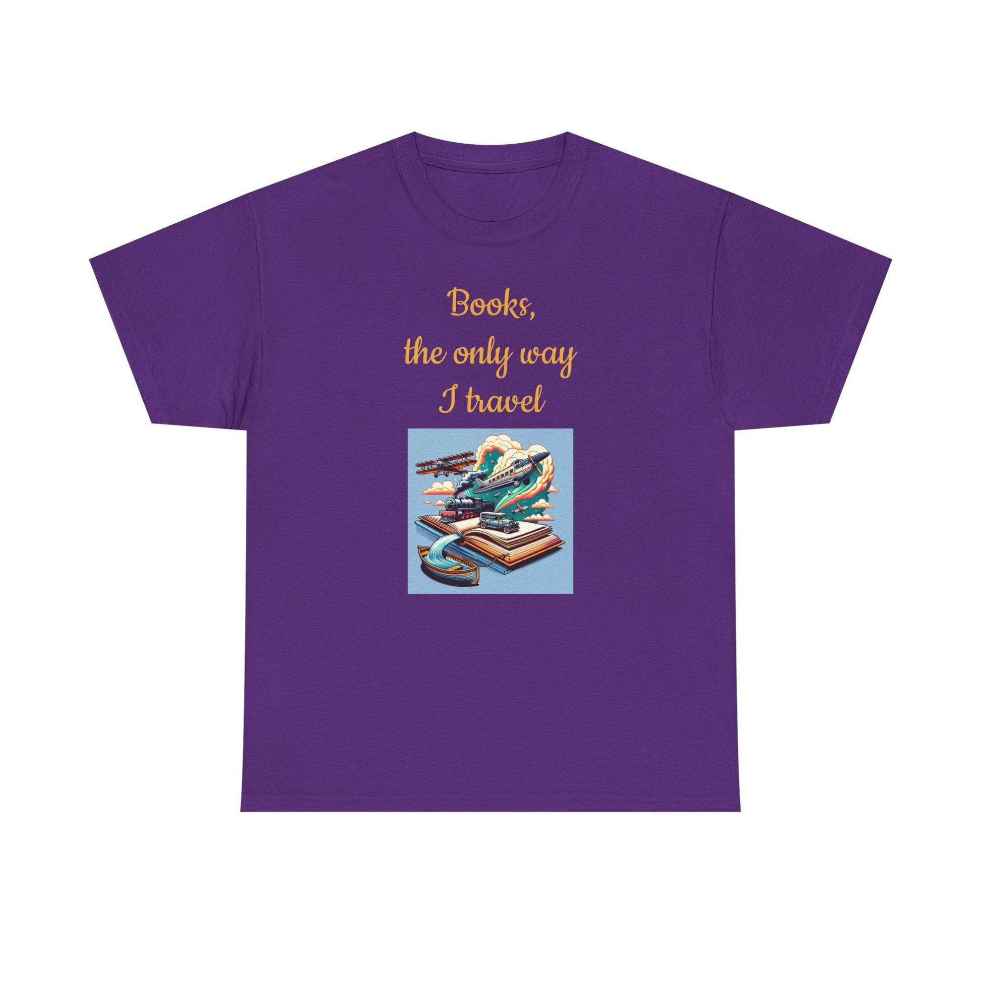 Travel -A Unisex Heavy Cotton Tee - Perfect Gift for Book Lovers - The Dreamer's Bookshop.